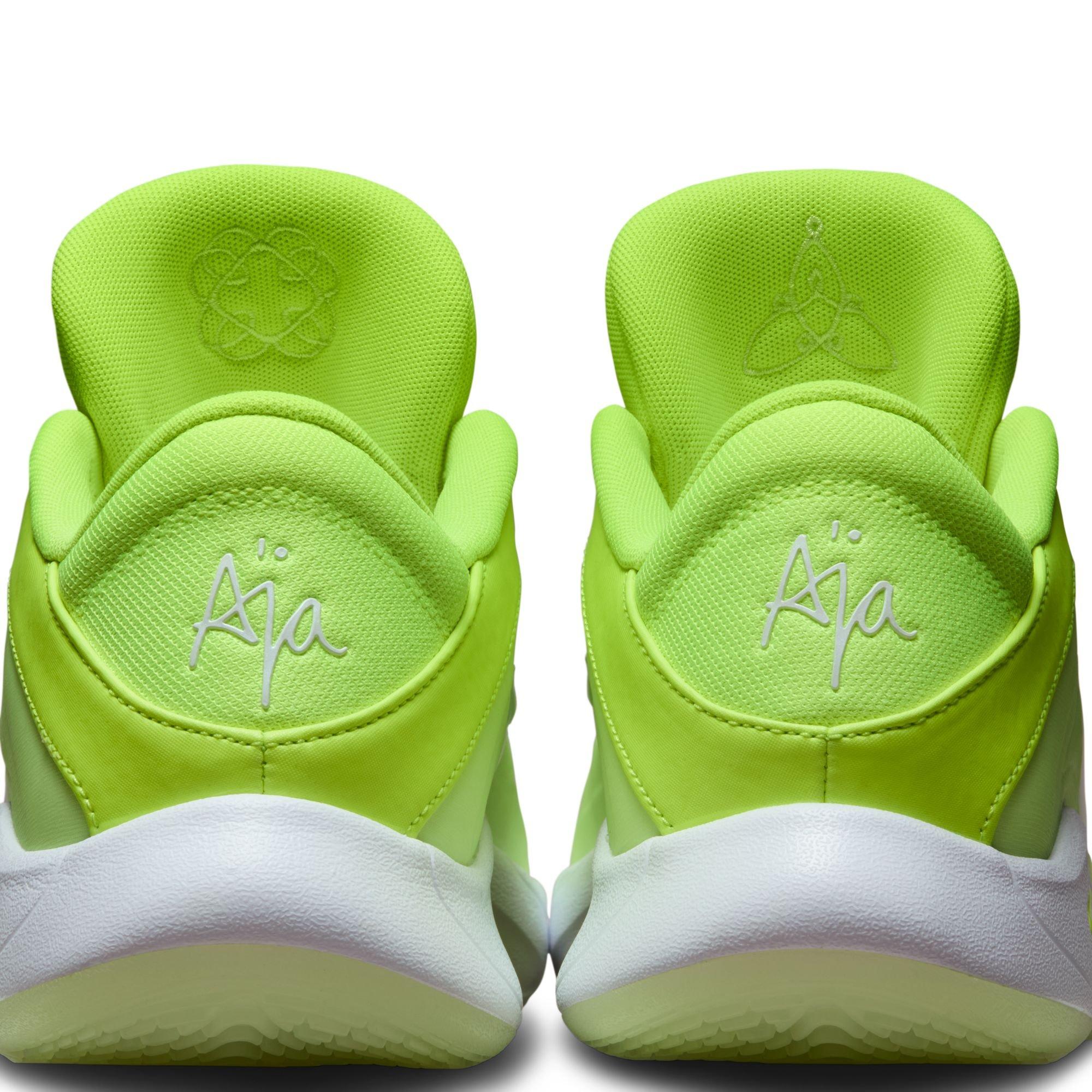 Nike A'One "Volt" Basketball Shoe - VOLT/WHITE Thumbnail View 7