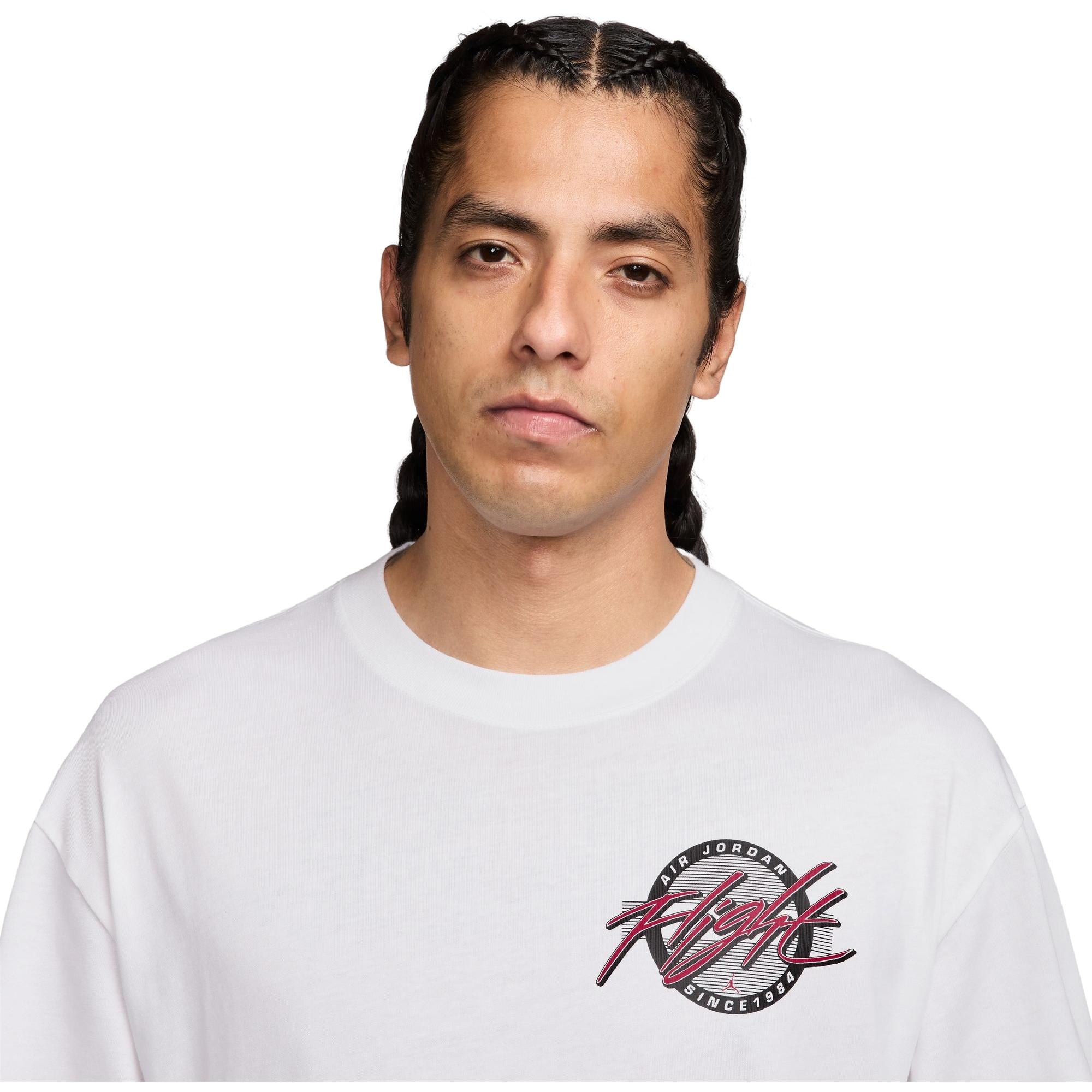 Jordan Men's Flight Logo Tee - WHITE Thumbnail View 3