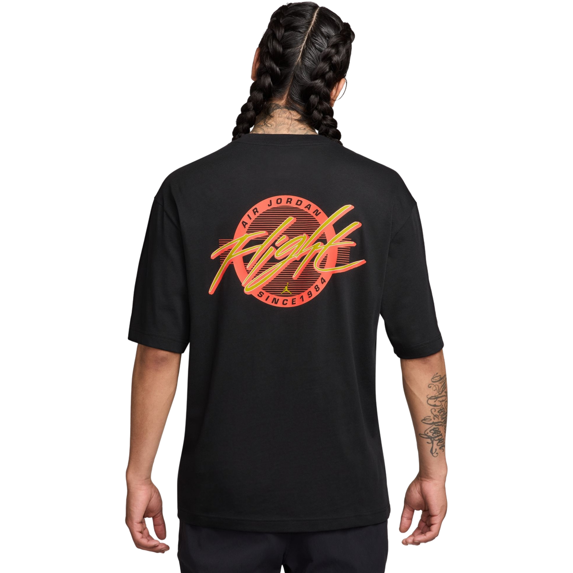 Jordan Men's Flight Logo Tee-Black - BLACK Thumbnail View 2