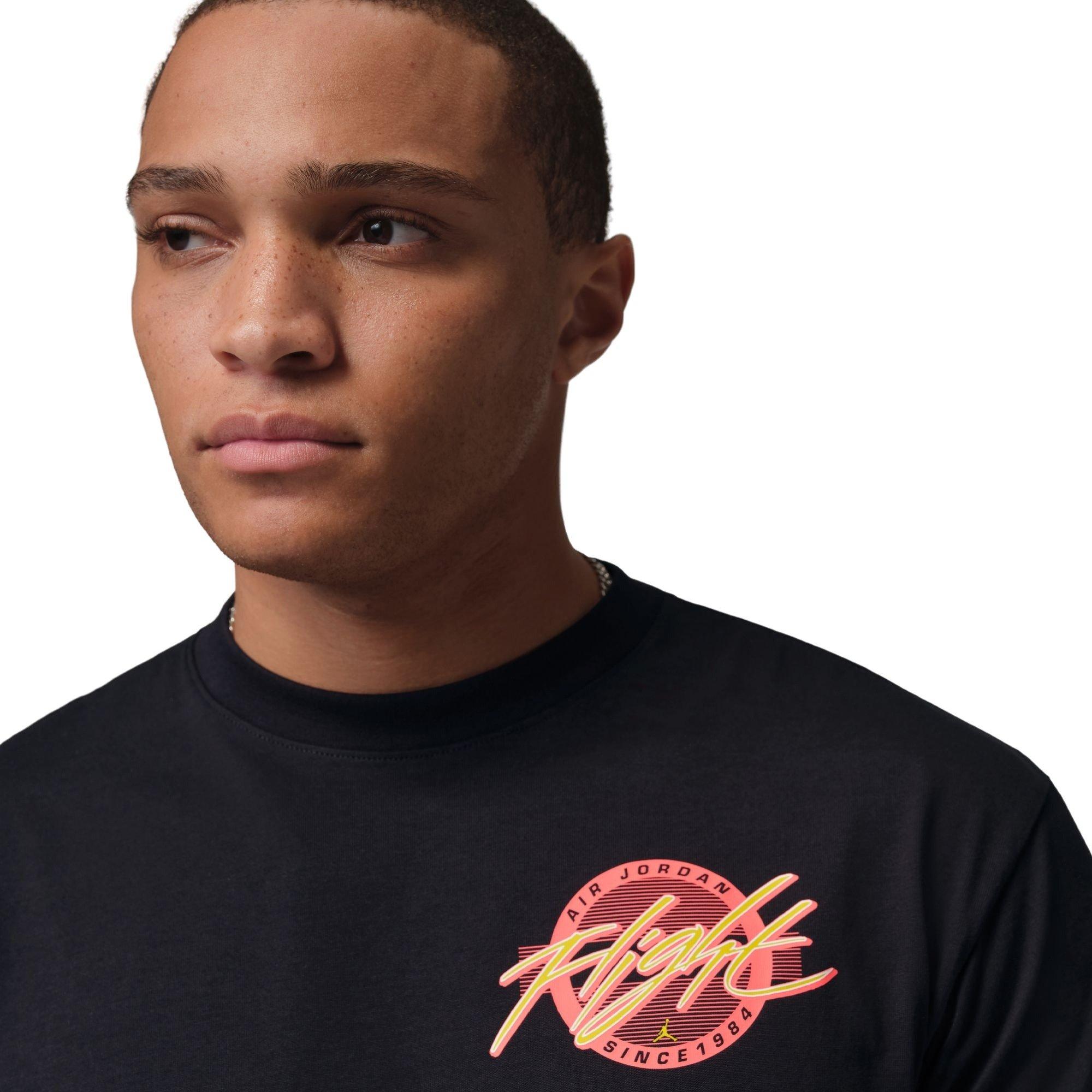 Jordan Men's Flight Logo Tee - Black - BLACK Thumbnail View 3