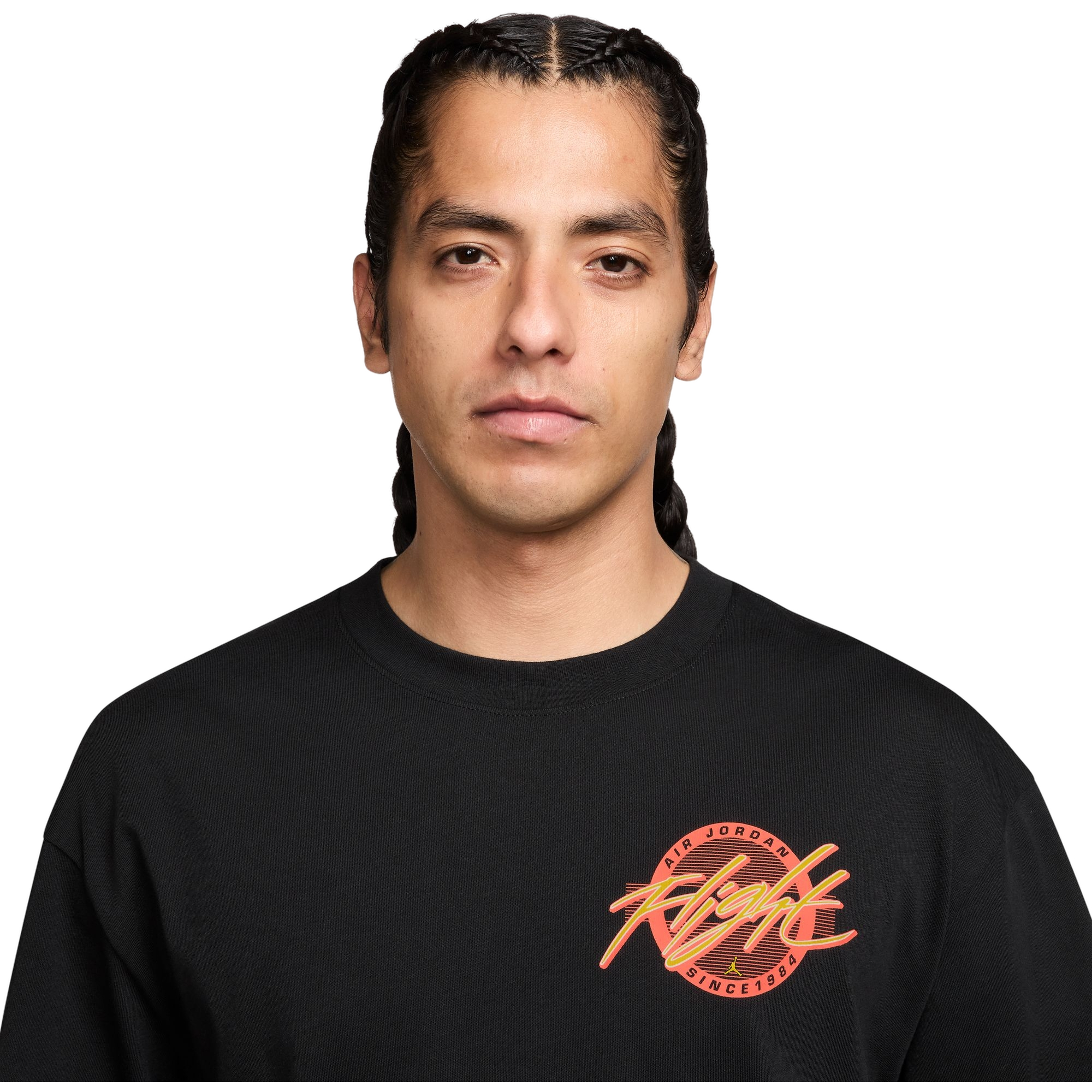 Jordan Men's Flight Logo Tee-Black - BLACK Thumbnail View 3