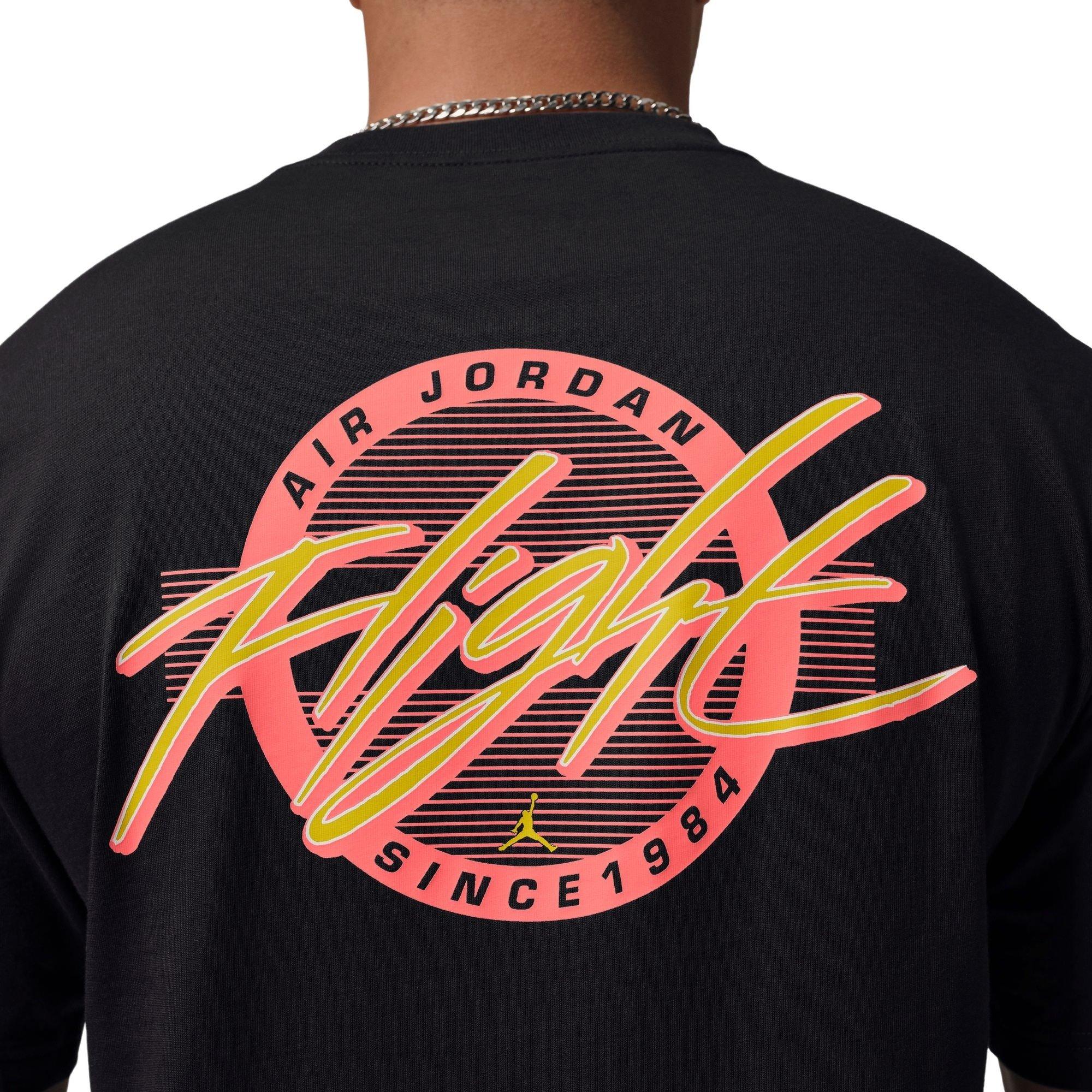 Jordan Men's Flight Logo Tee - Black - BLACK Thumbnail View 4