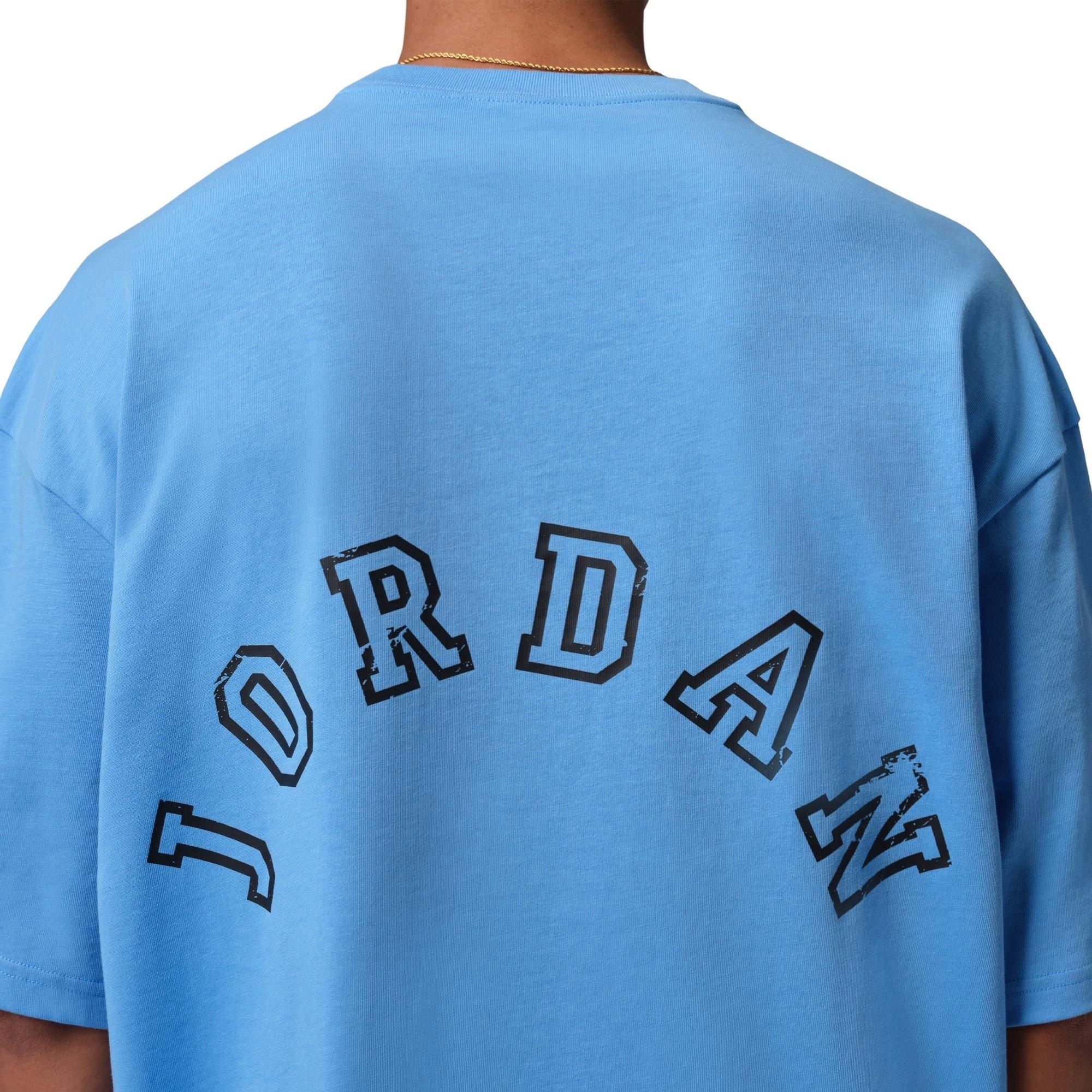 Jordan Men's Oversized Tee - Blue - BLUE Thumbnail View 6