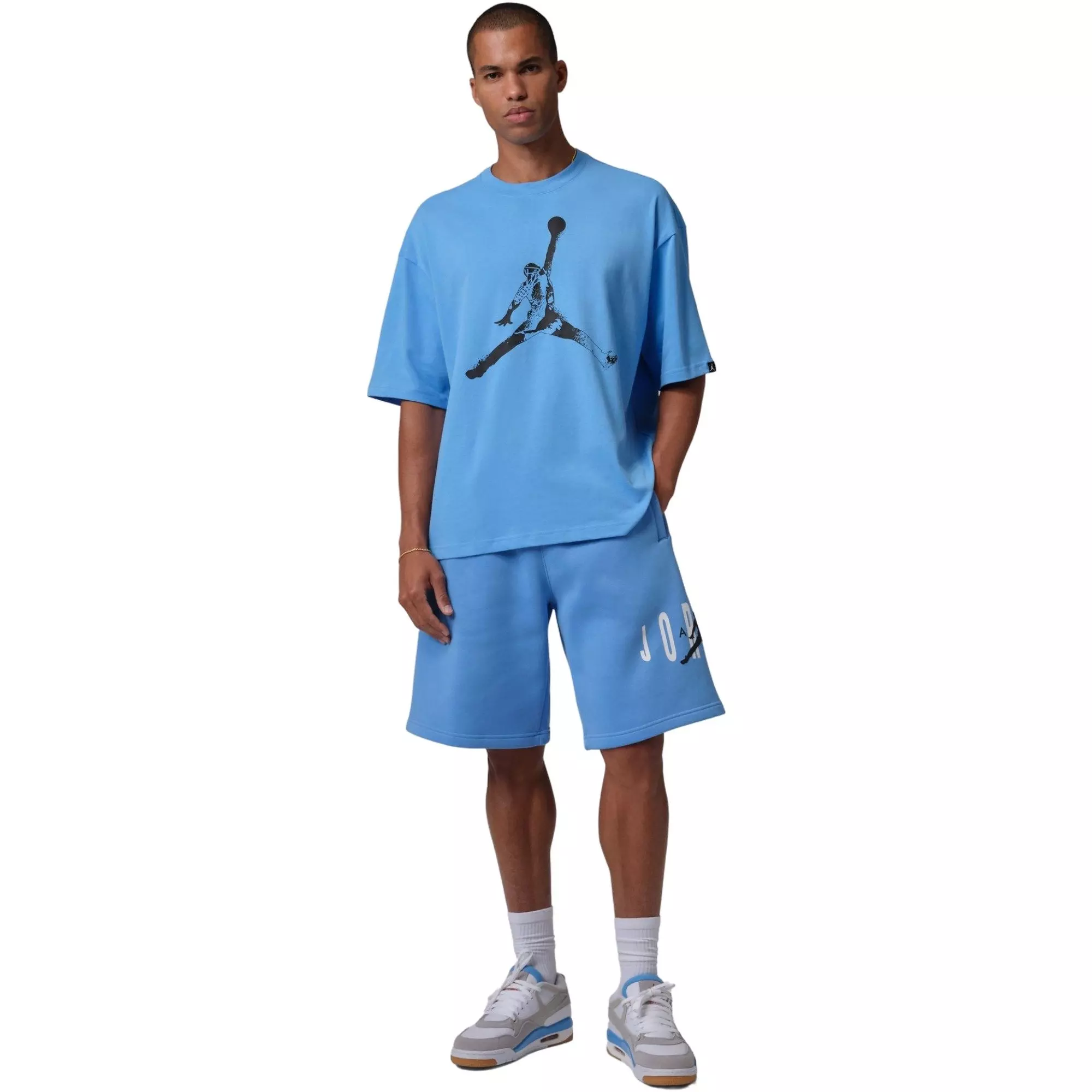 Jordan Men's Oversized Tee-Blue - BLUE
