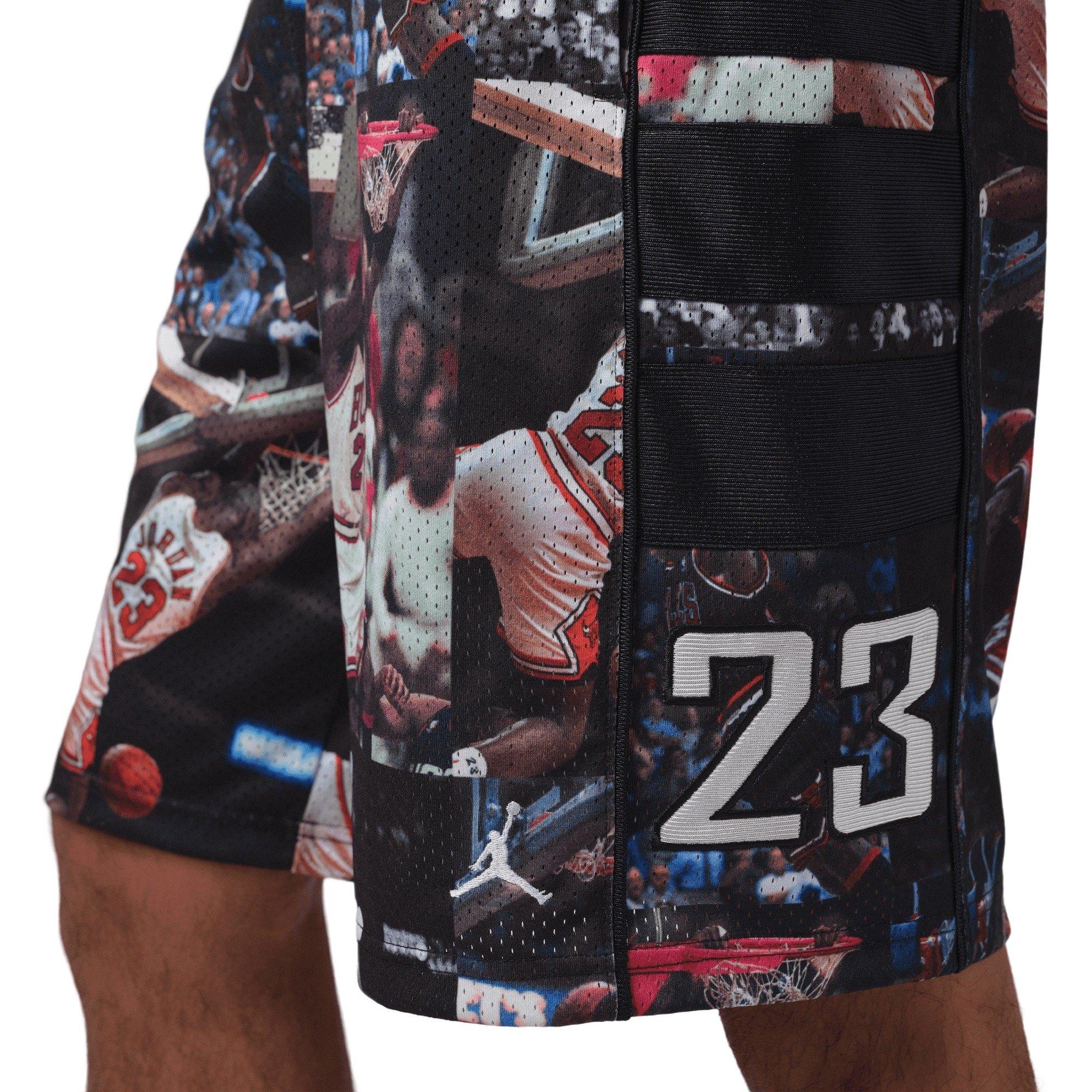 Jordan Men's Flight Printed Cat Scratch Shorts - BLACK Thumbnail View 6