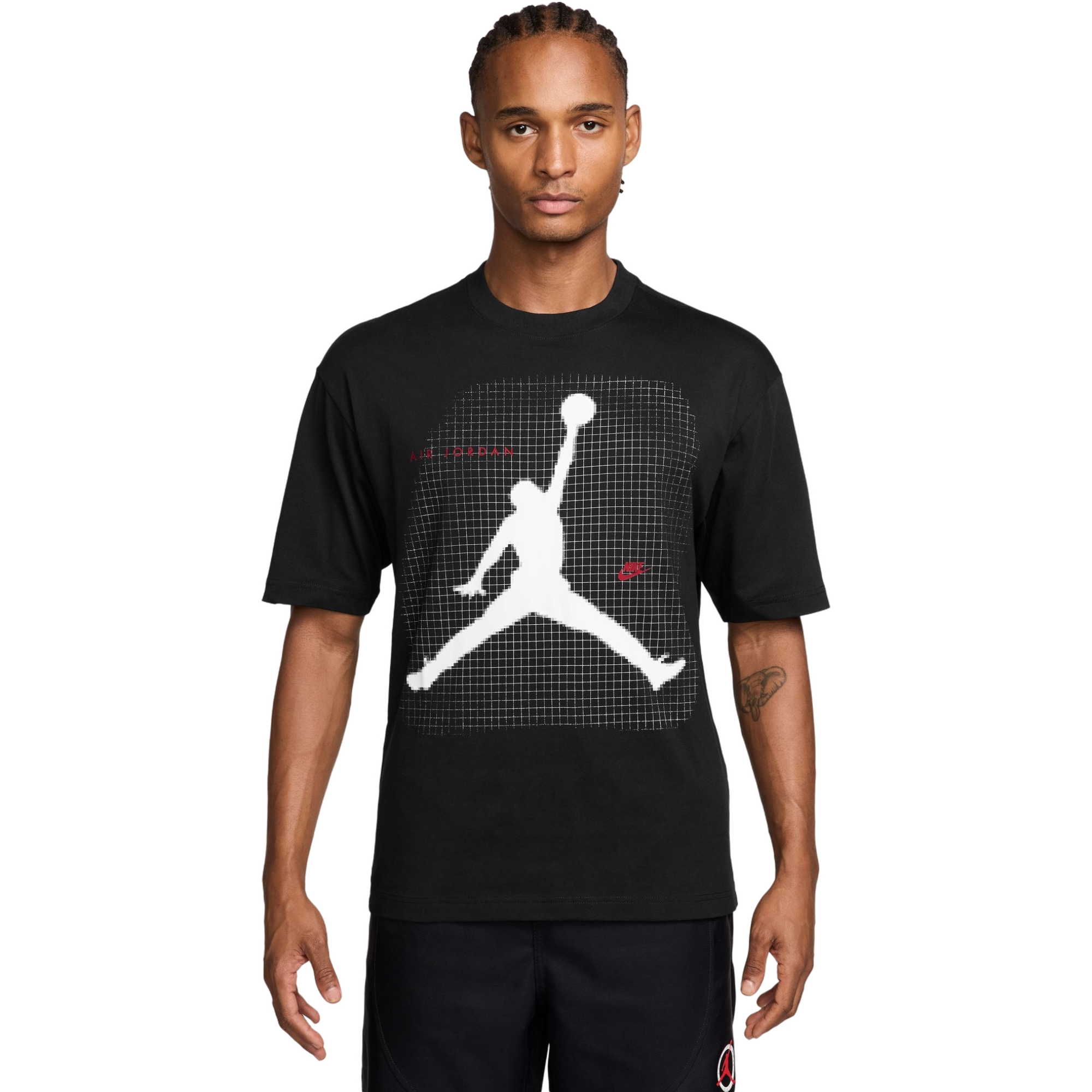 Jordan Men's Jumpman Graphic Tee - BLACK/RED Thumbnail View 1