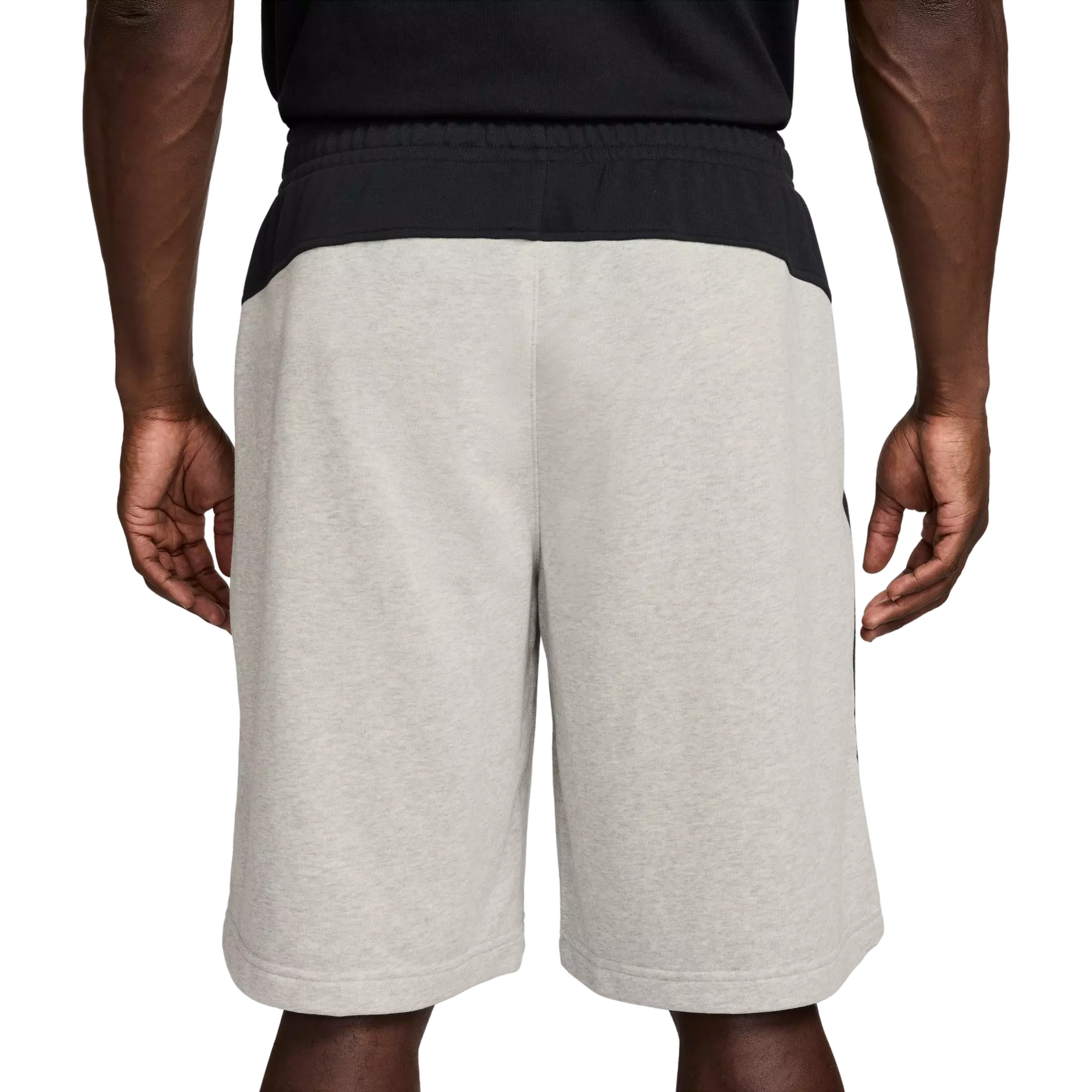 Jordan Men's Brooklyn Fleece Oversized Shorts - GREY/BLACK
