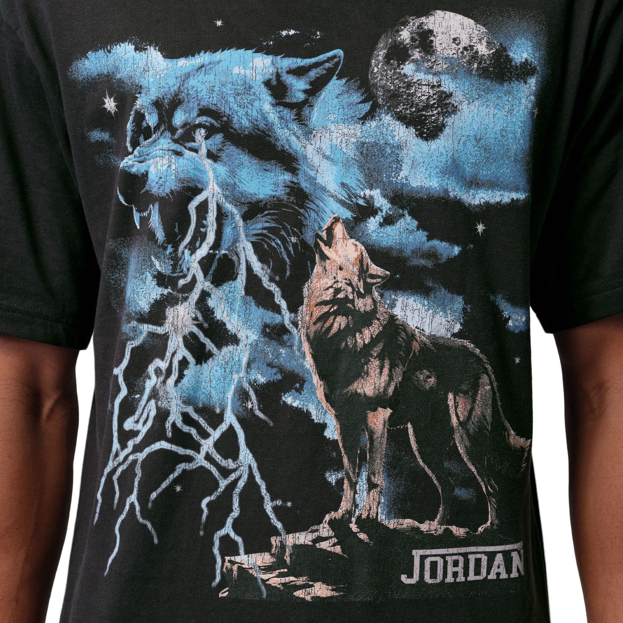 Jordan Men's NC Howl Tee - Off Noir - BLACK Thumbnail View 4