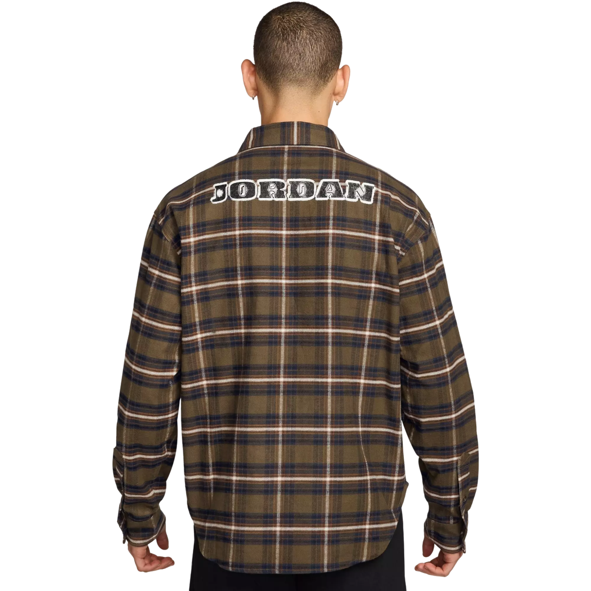 Jordan Men's Brooklyn Graphic Flannel Top - BROWN