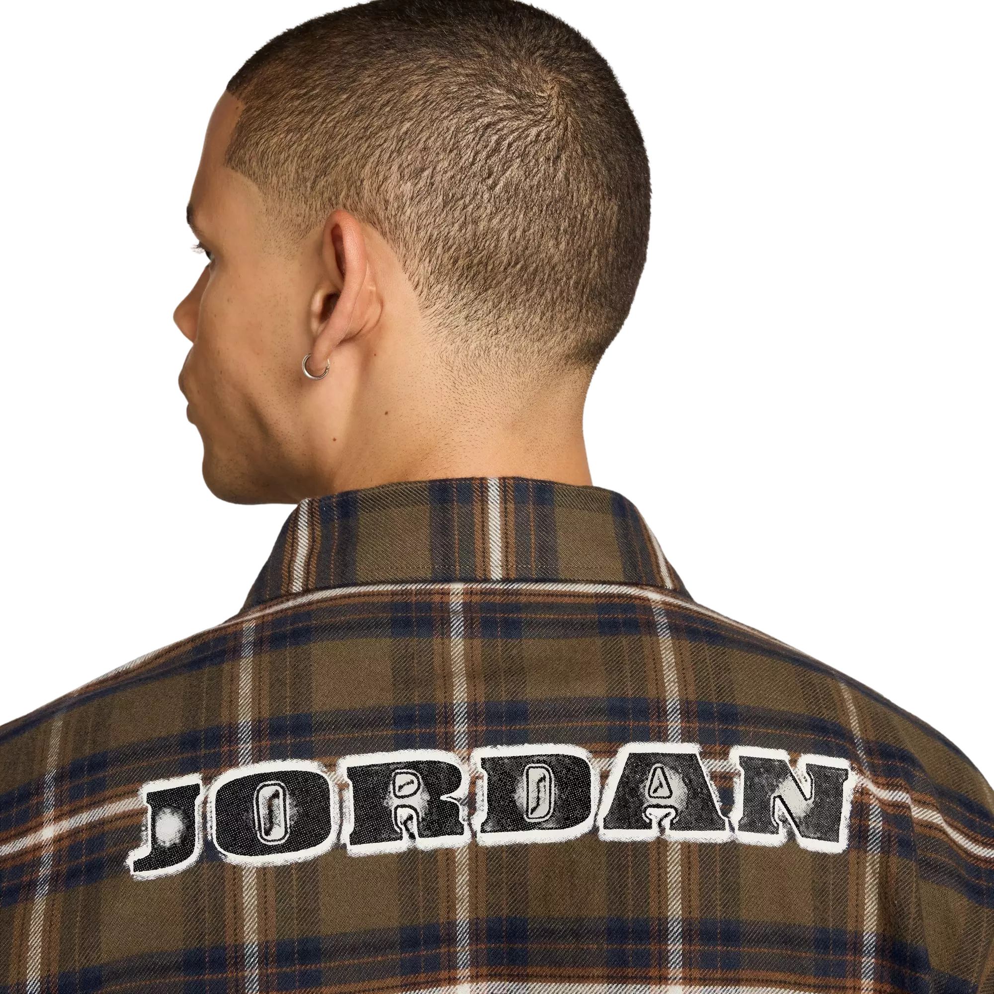 Jordan Men's Brooklyn Graphic Flannel Top - BROWN