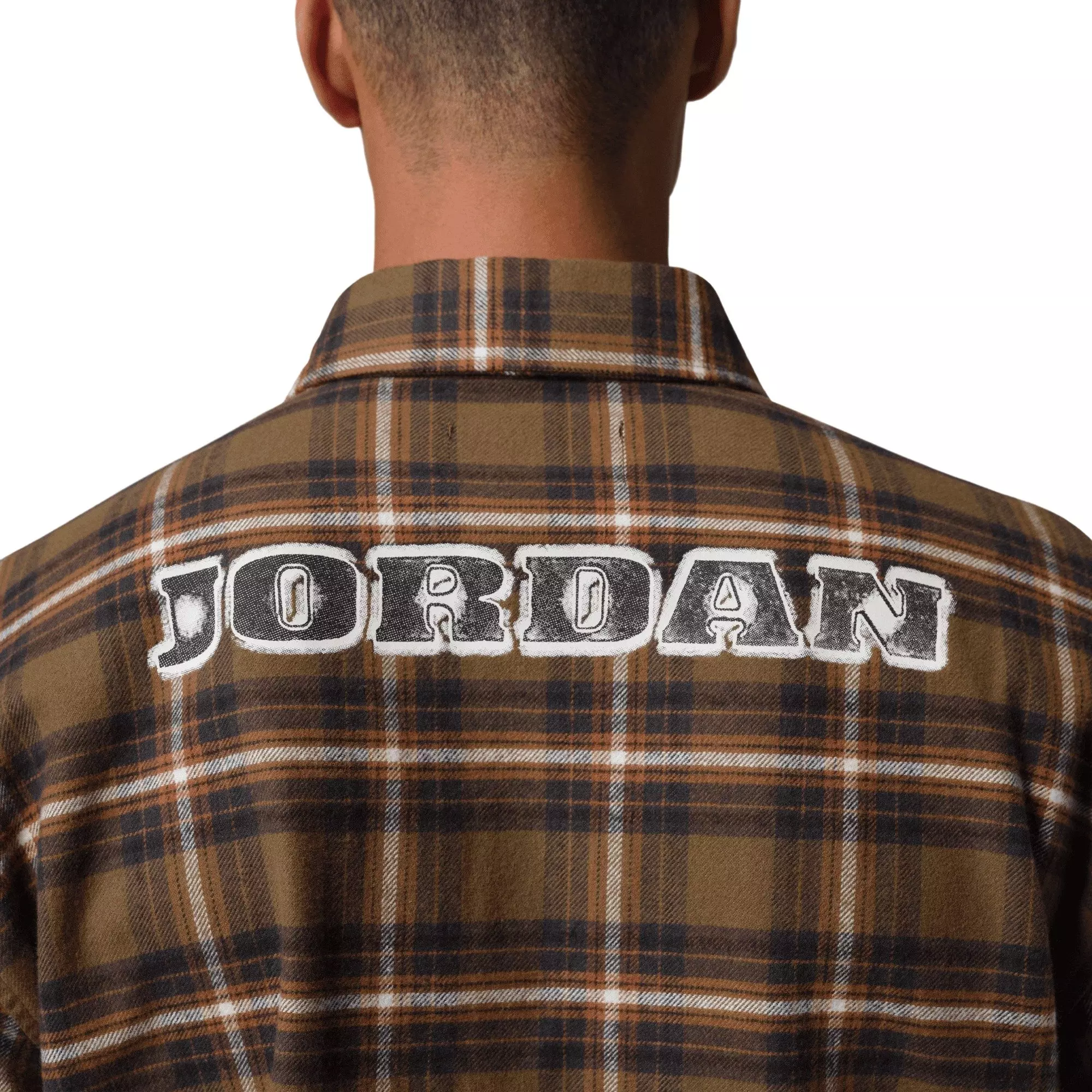 Jordan Men's Brooklyn Graphic Flannel Top - BROWN