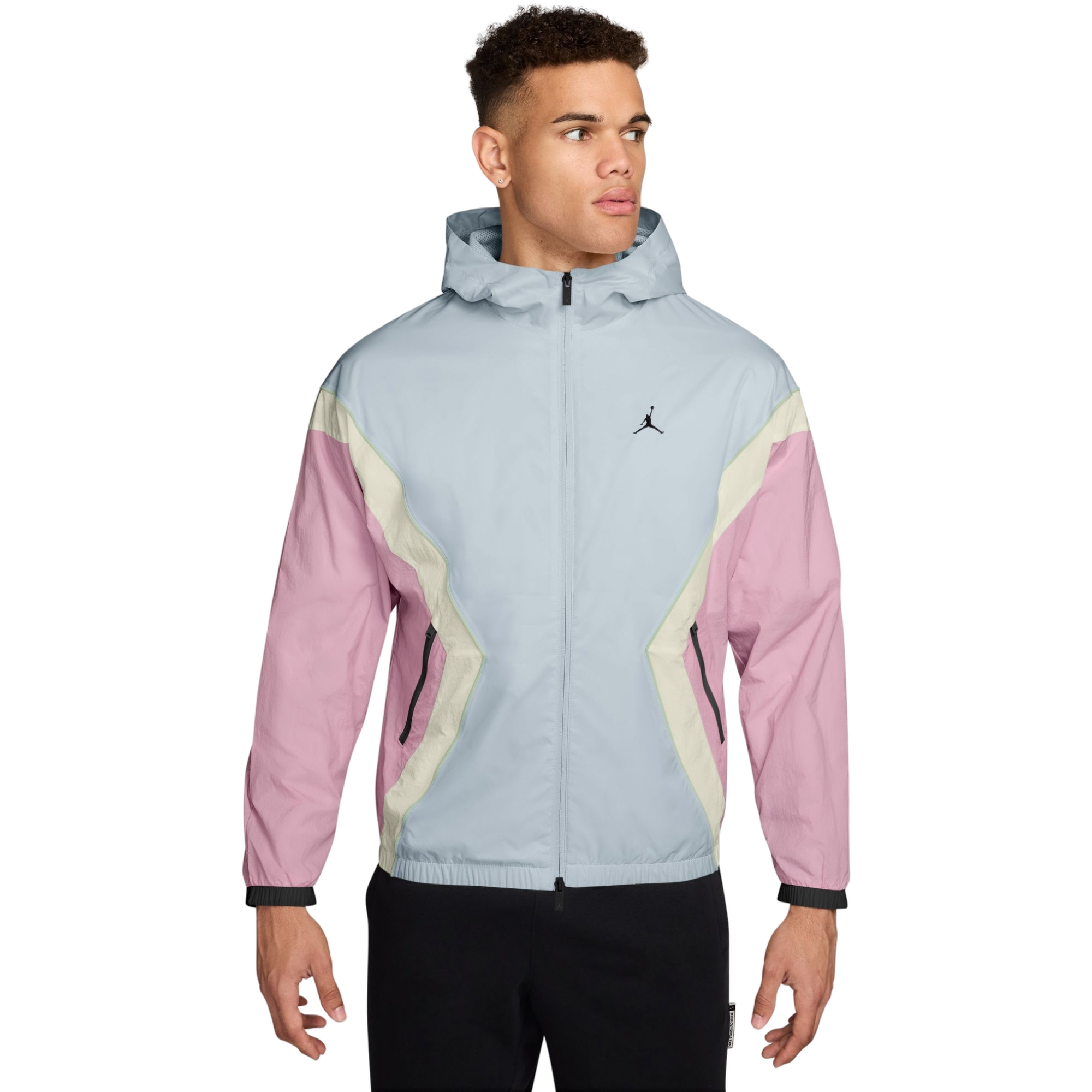 Jordan Men's Brooklyn Hooded Draft Jacket - LT BLUE Thumbnail View 1