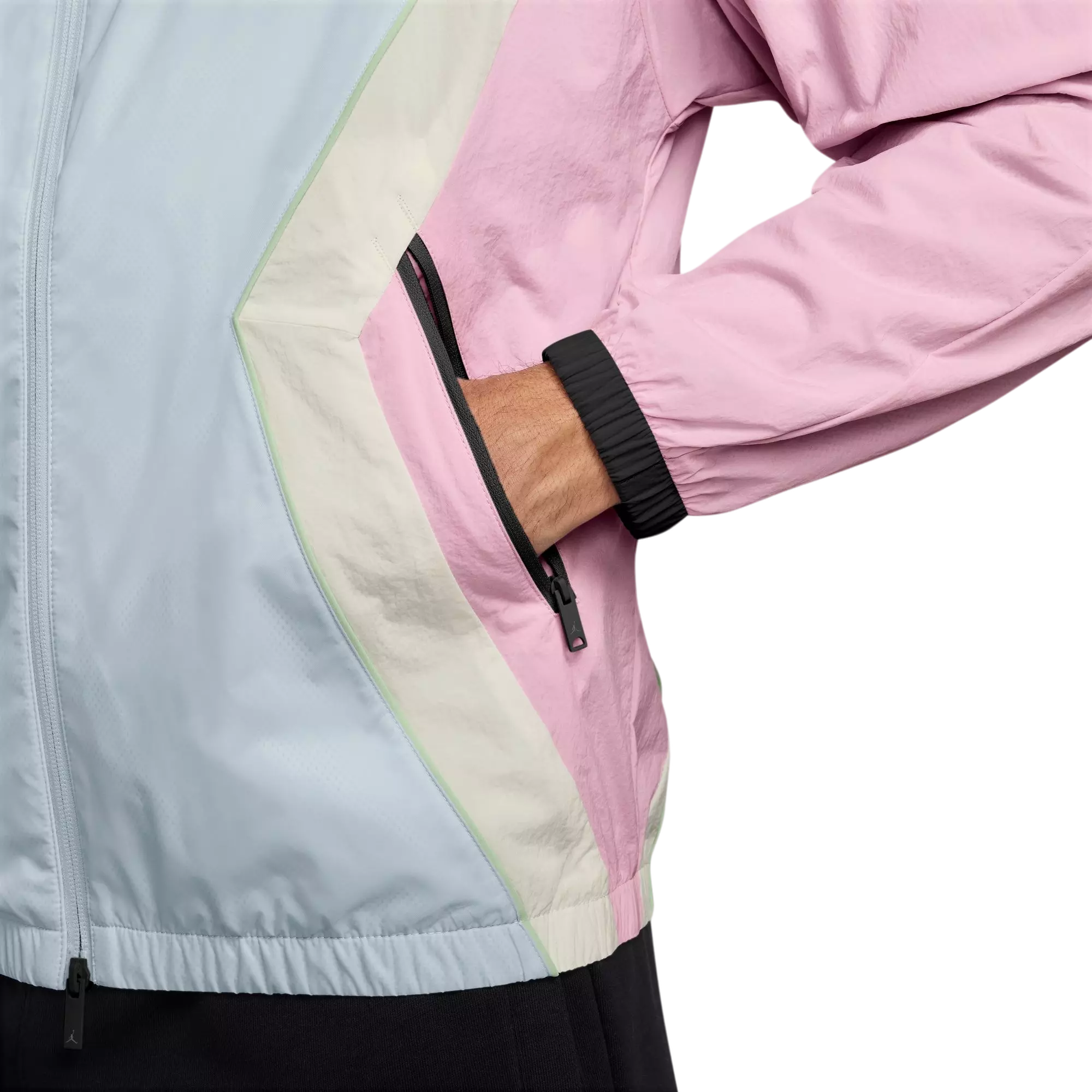 Jordan Men's Brooklyn Hooded Draft Jacket - LT BLUE