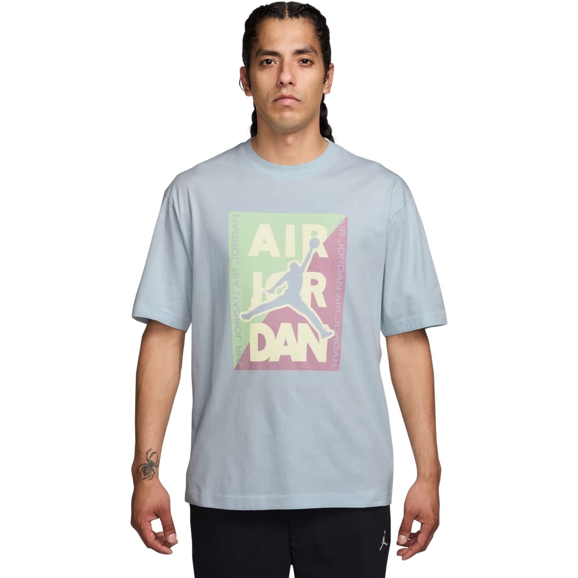 Jordan Men's Air Box Graphic Tee - LT BLUE Thumbnail View 1