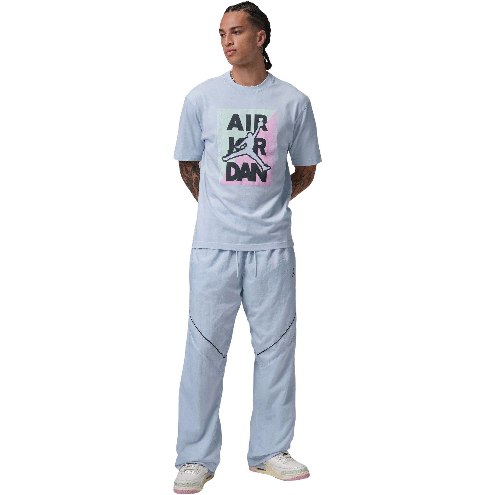 Jordan Men's Air Box Graphic Tee - LT BLUE Thumbnail View 5