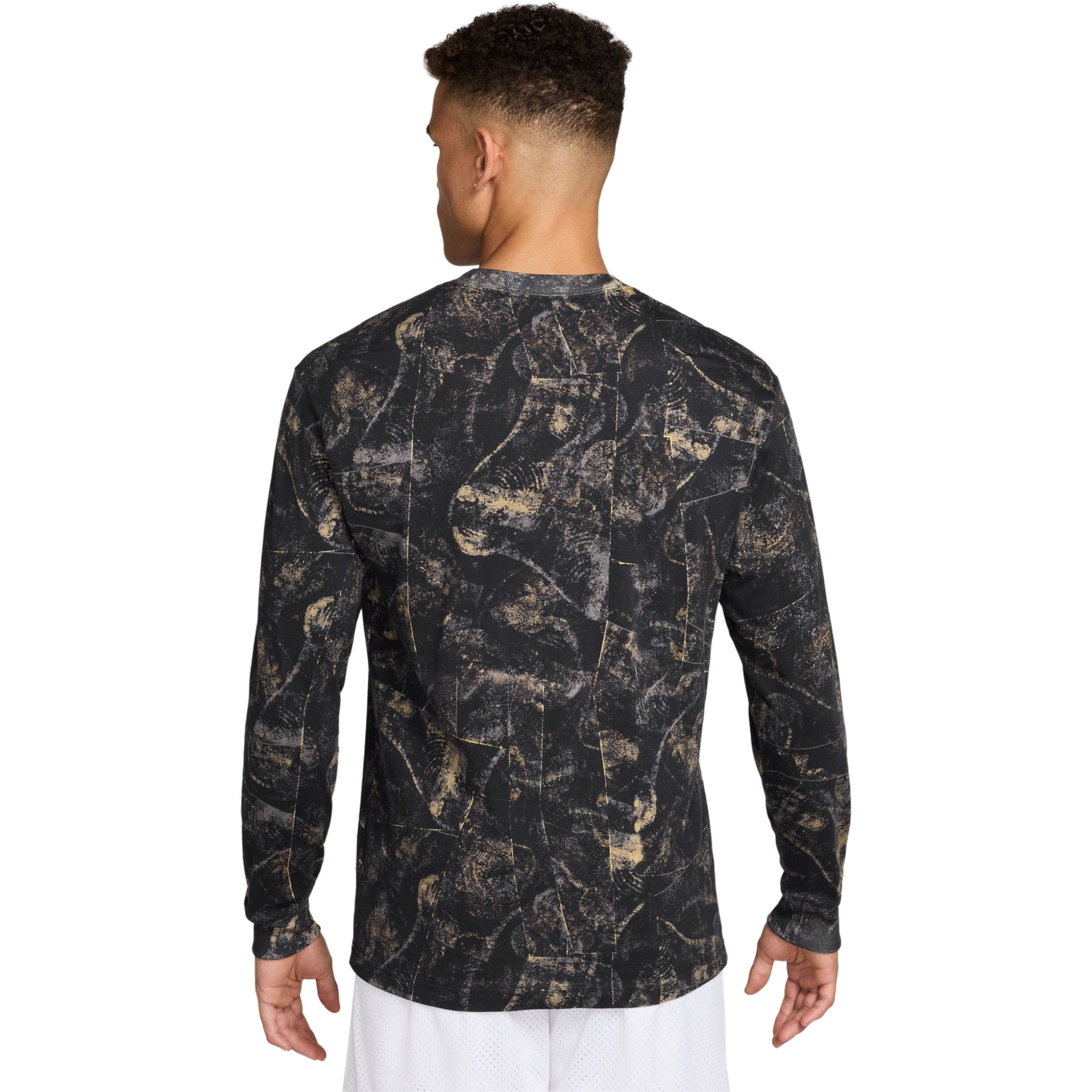 Jordan Men's Brooklyn Long-Sleeve Tee - BLACK Thumbnail View 2