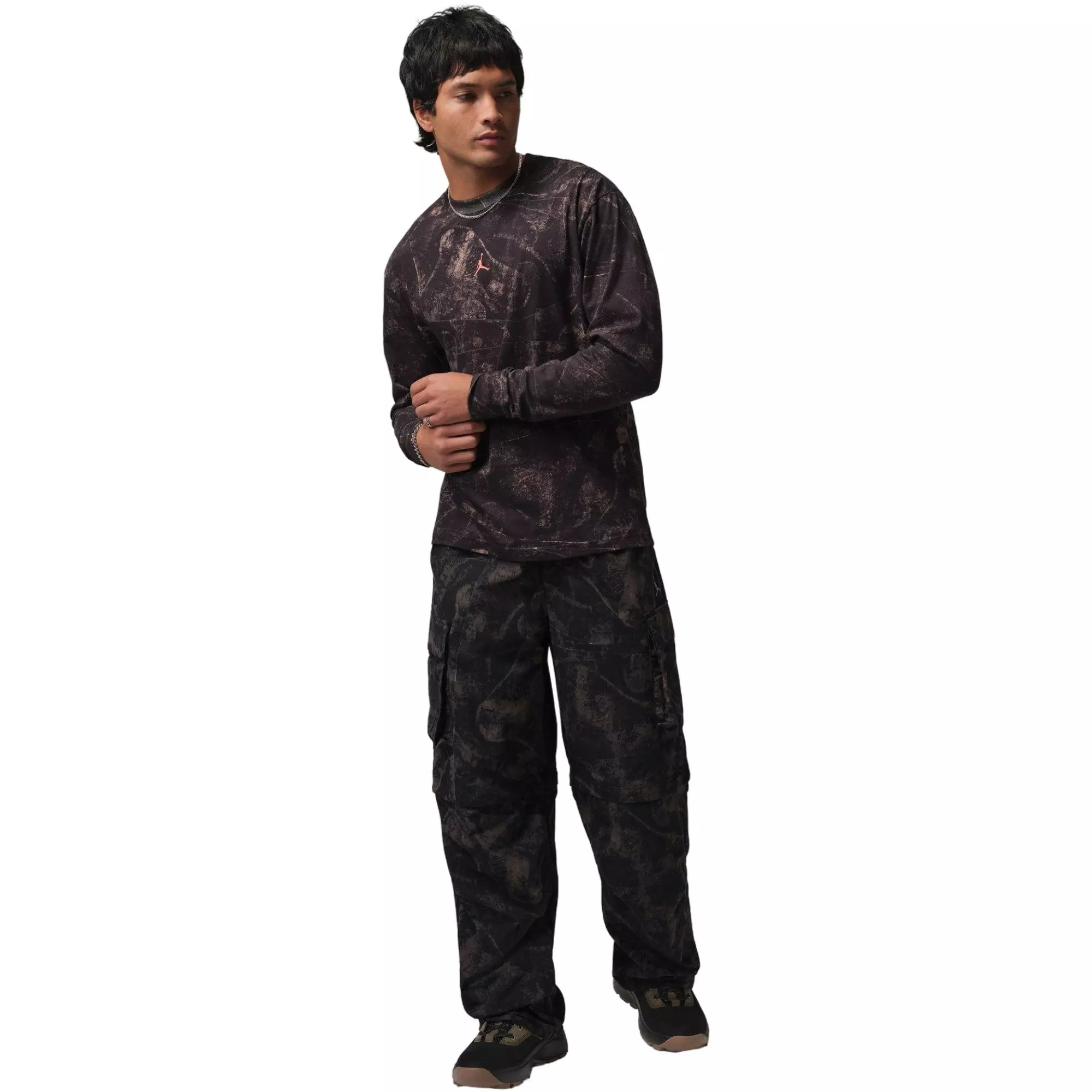 Jordan Men's Brooklyn Long-Sleeve Tee - BLACK