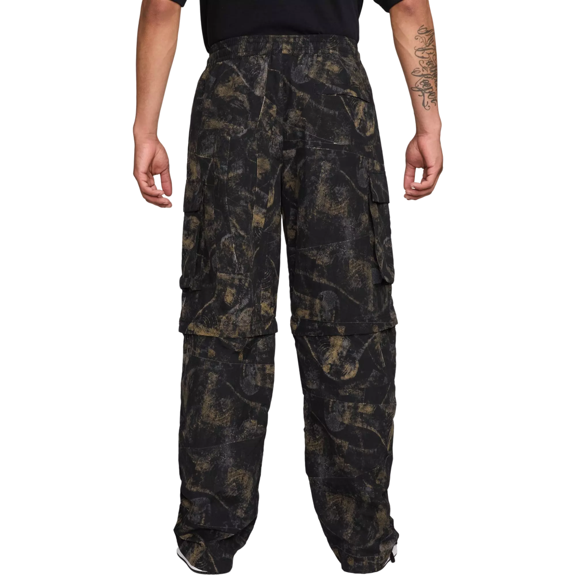 Jordan Men's Hike Mike Printed Convert Pants - Black - BLACK