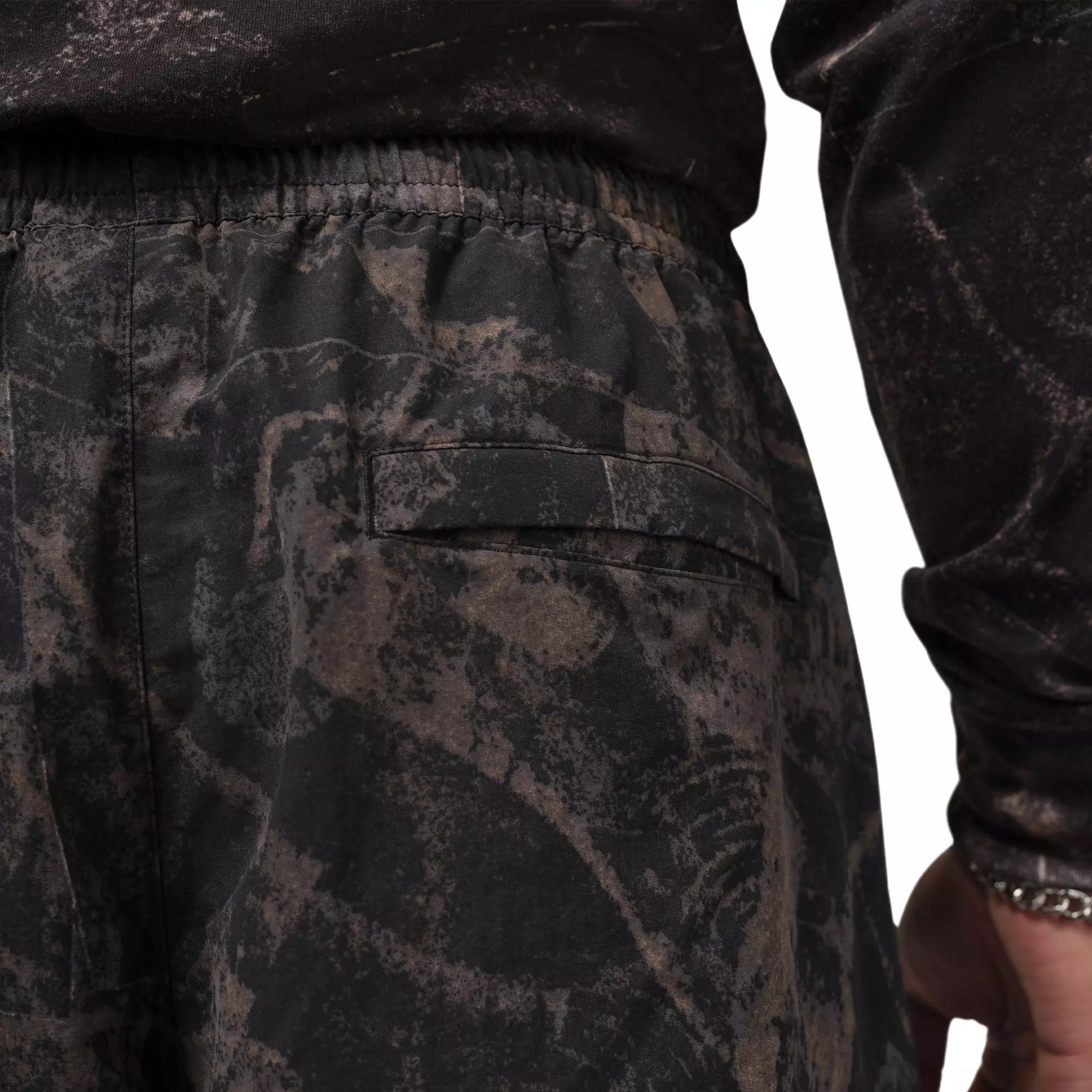 Jordan Men's Hike Mike Printed Convert Pants - Black - BLACK