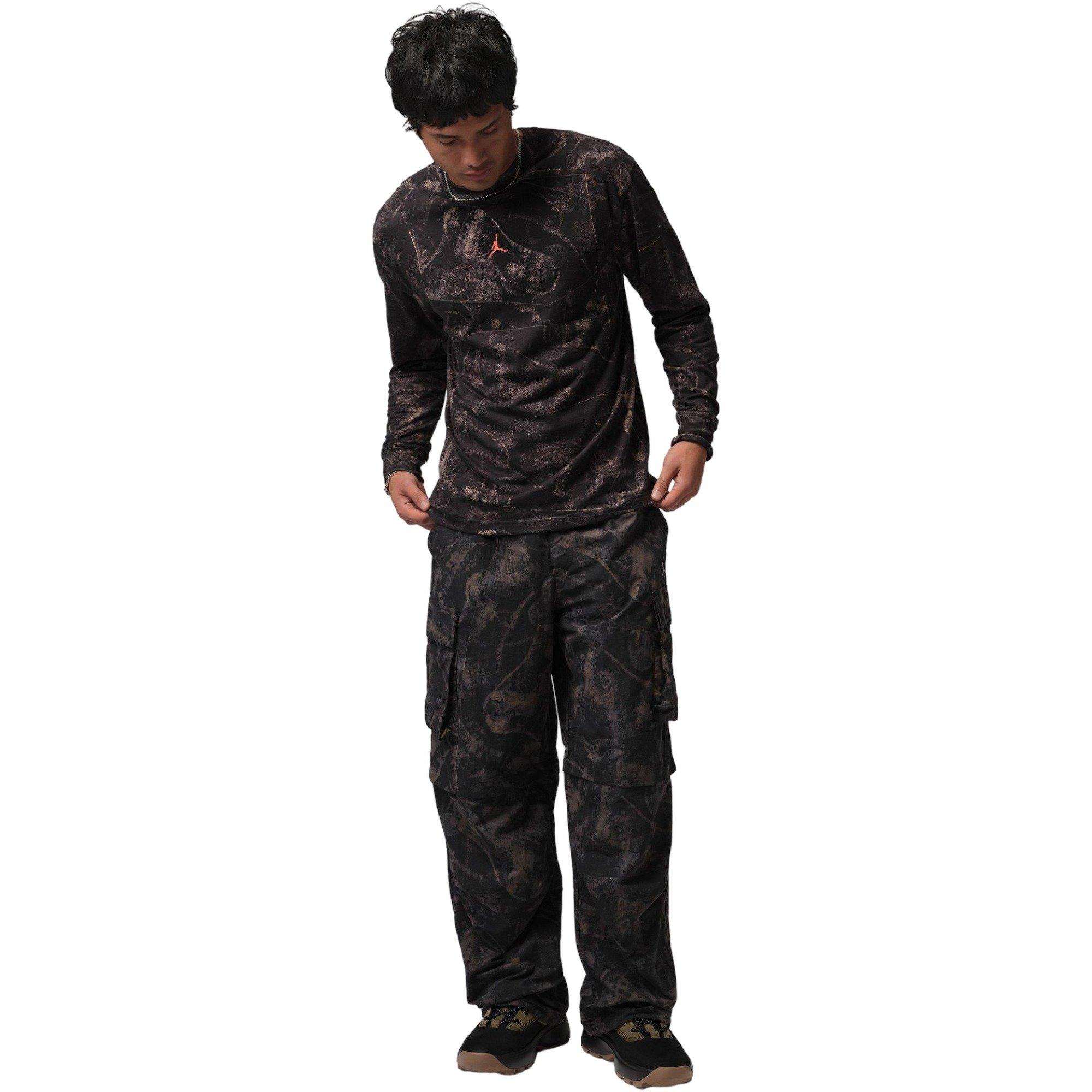 Jordan Men's Hike Mike Printed Convert Pants - Black - BLACK Thumbnail View 7