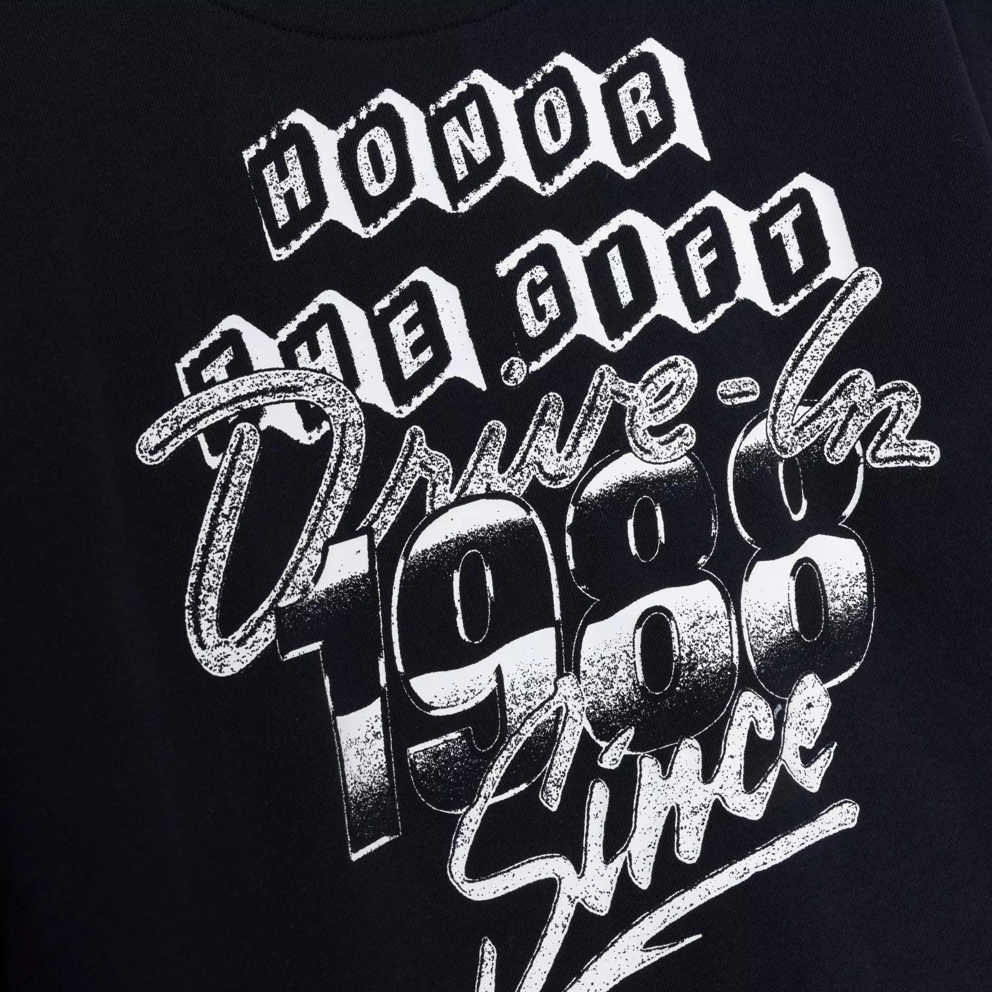 Honor The Gift Men's Drive In Fleece Crew - Black - BLACK