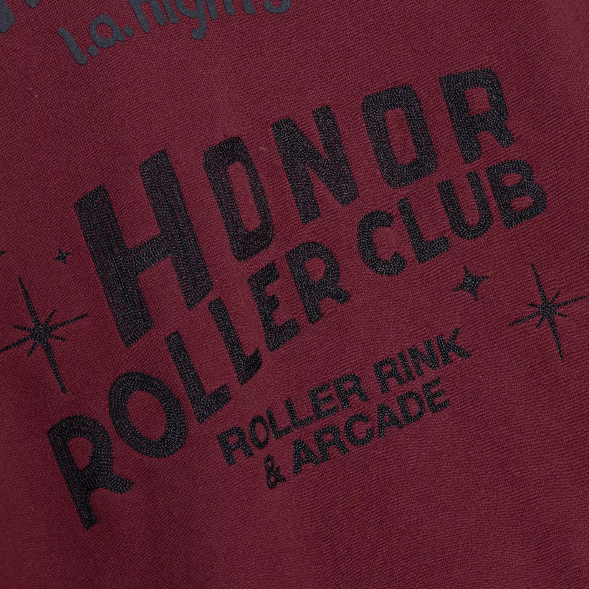 Honor The Gift Men's Mixed Logo Fleece Crew - Burgundy - BURGUNDY