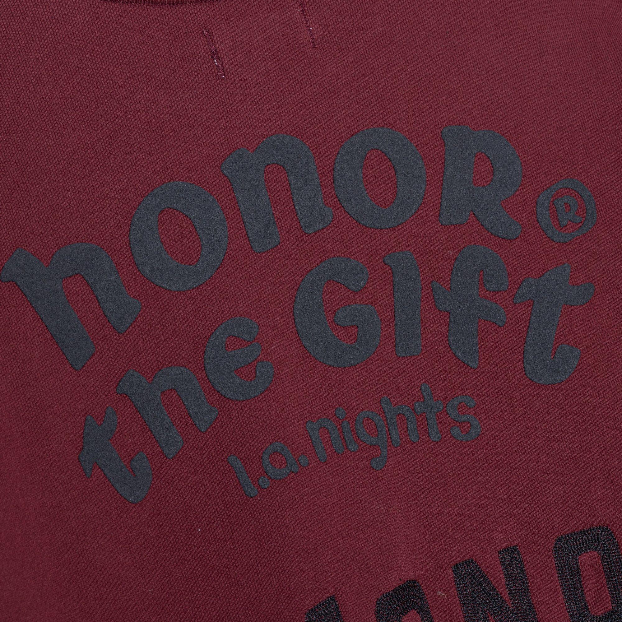 Honor The Gift Men's Mixed Logo Fleece Crew - Burgundy - BURGUNDY Thumbnail View 5