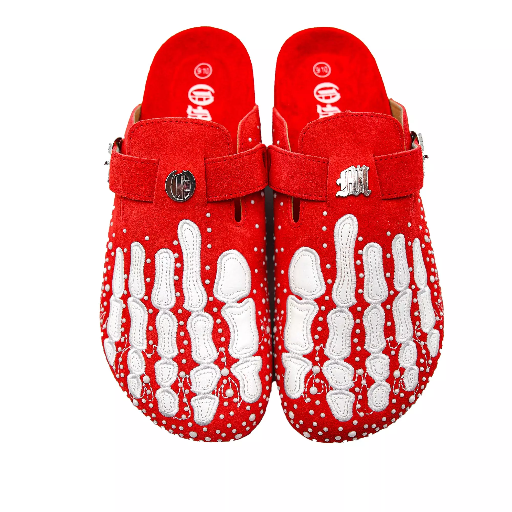 Octavious Marks "Red Pearl" Unisex Clog - RED/WHITE