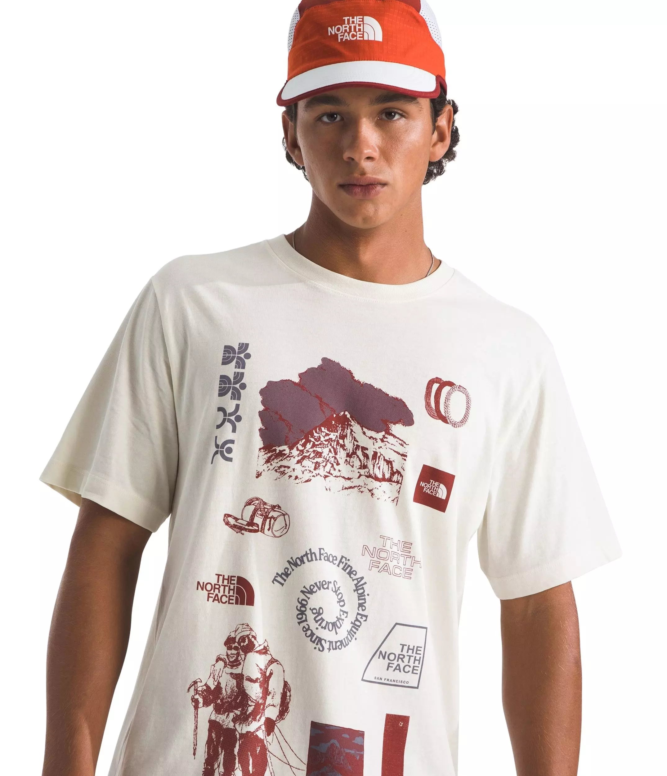 The North Face Men's Indigo Illusion Graphic Tee - White Dune - OFF-WHITE