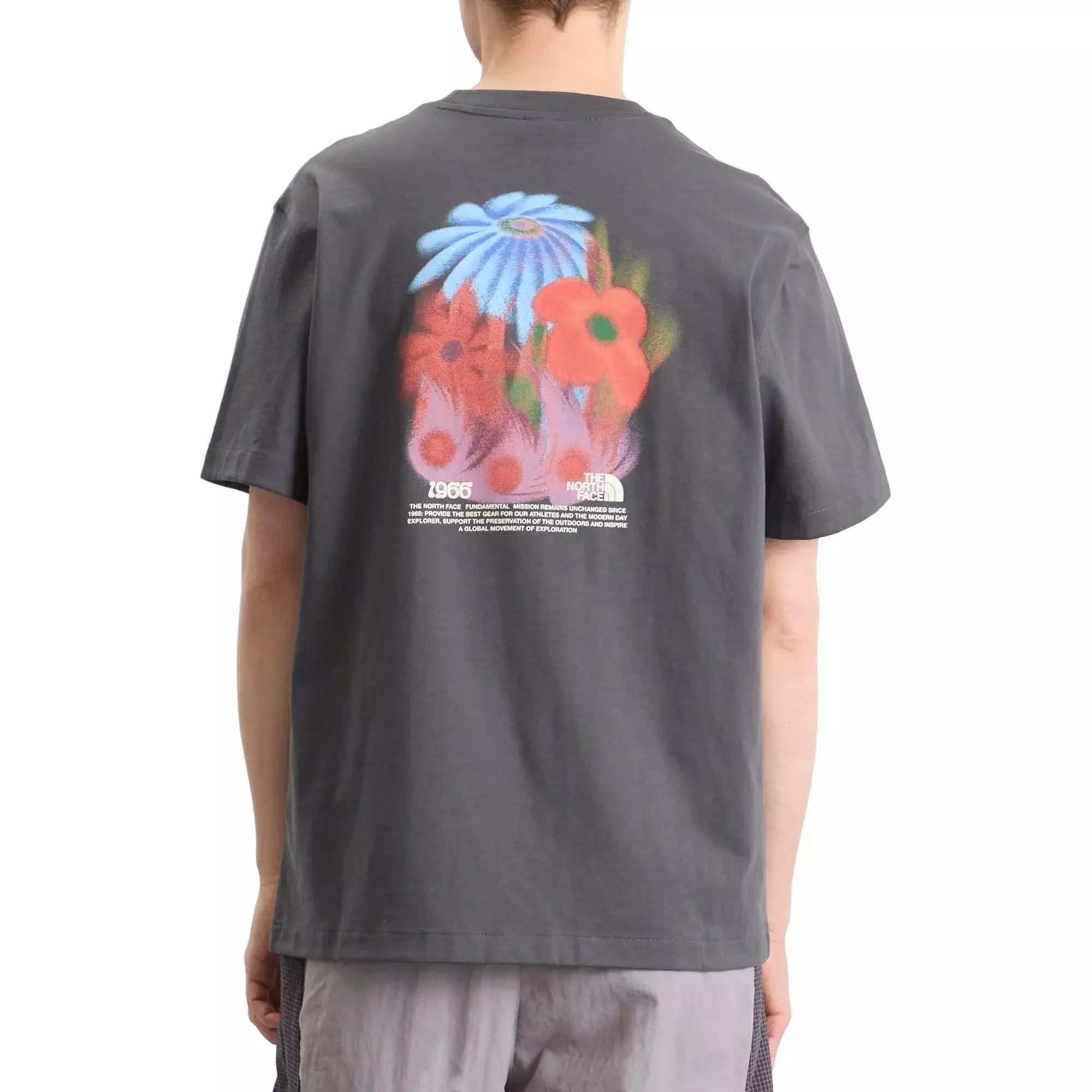 The North Face Men's 1966 Flora Relaxed Graphic Tee - DARK GREY