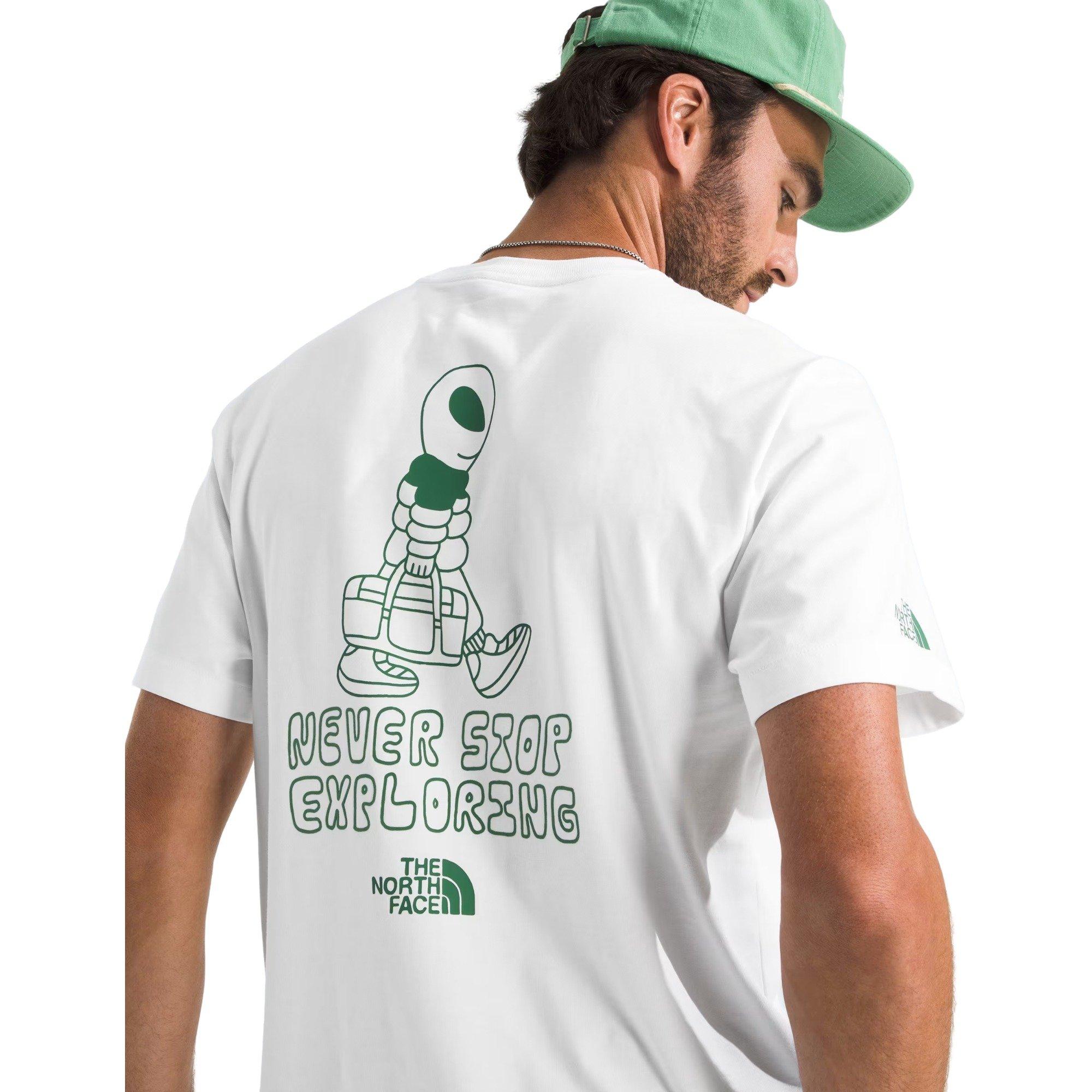 The North Face Men's Relaxed Alien Graphic Tee - WHITE Thumbnail View 3