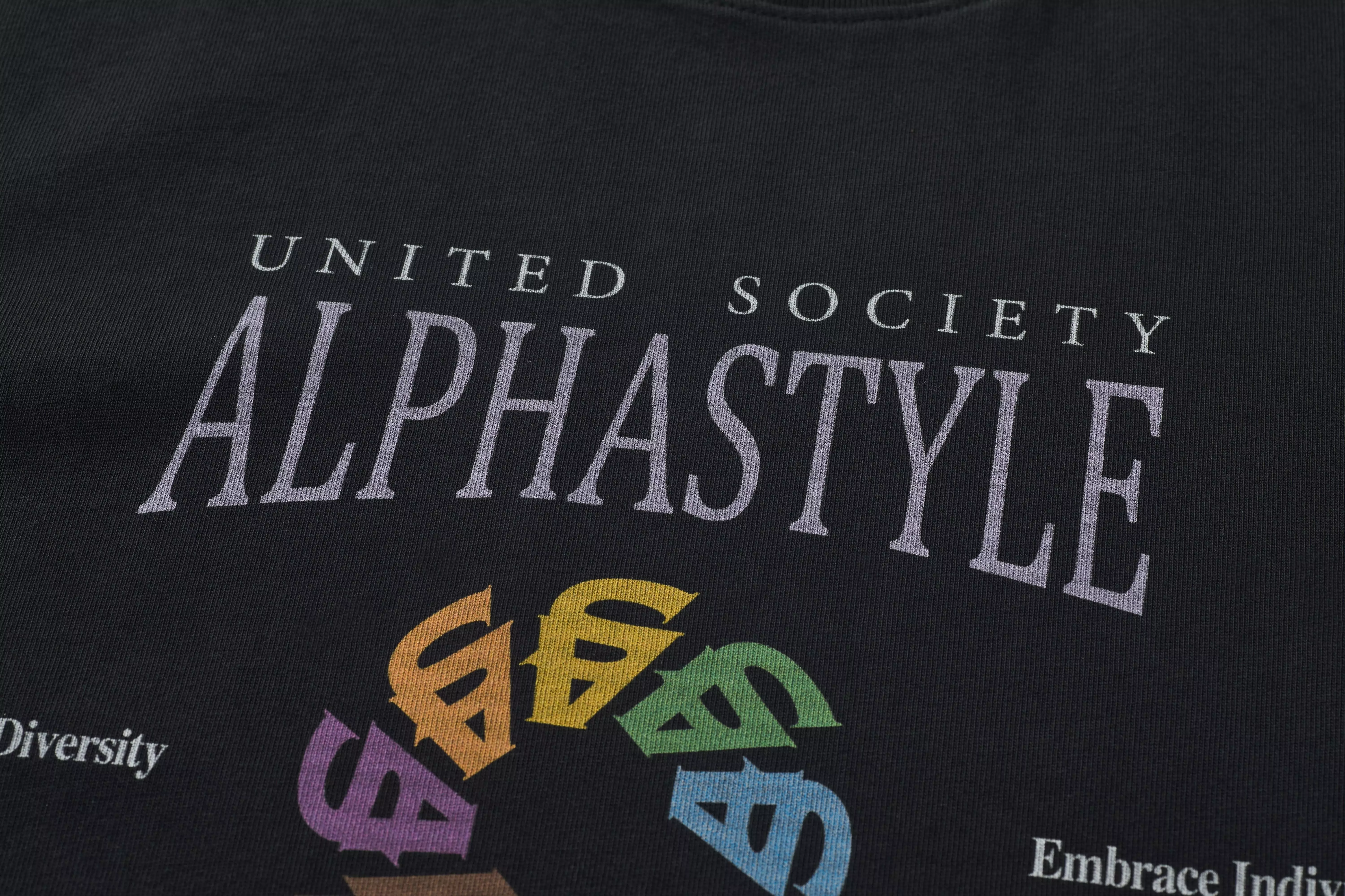 Alpha Style Men's United Epic Tee - Black - BLACK