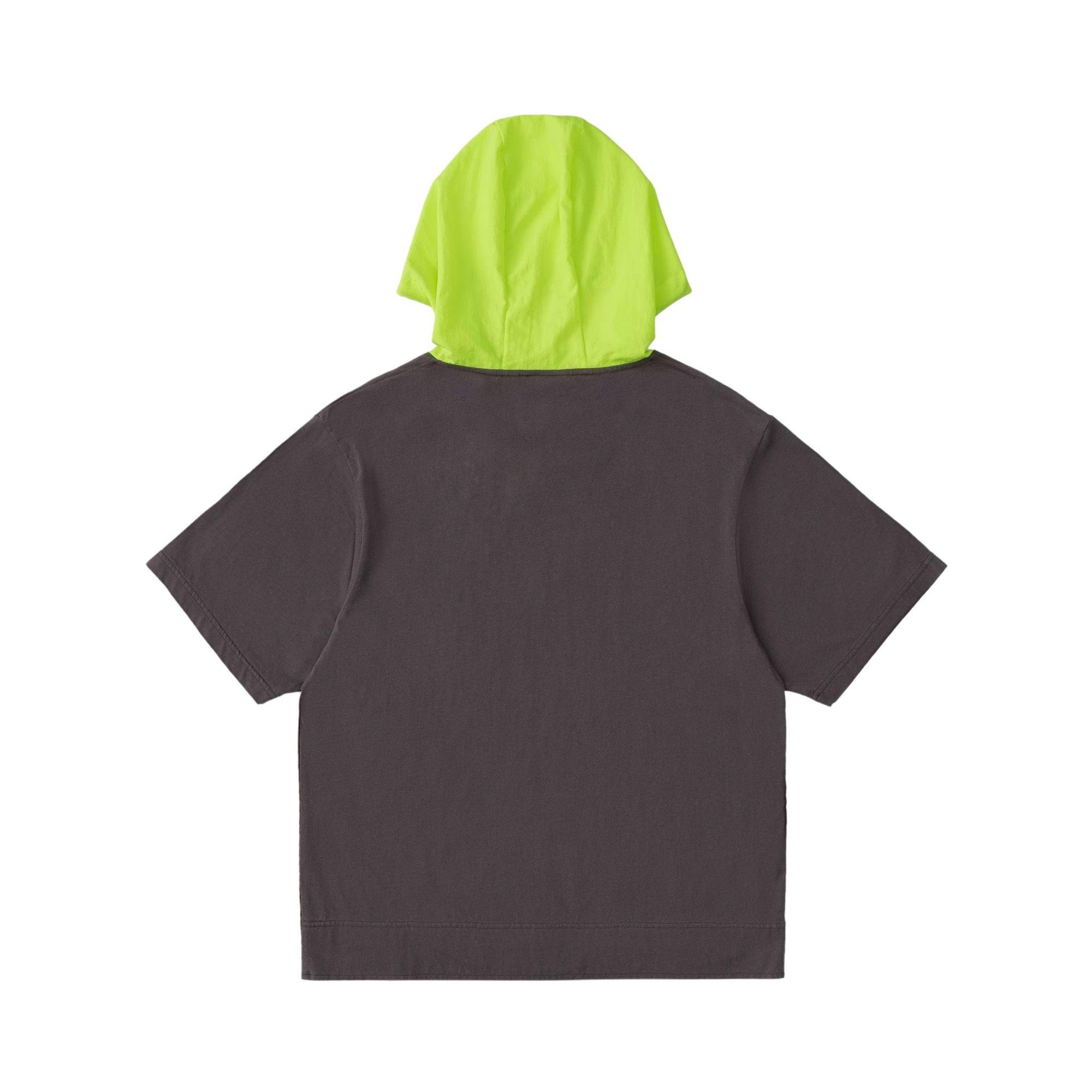 Alpha Style Men's Chris Hooded Tee - Dark Grey - DARK GREY Thumbnail View 8