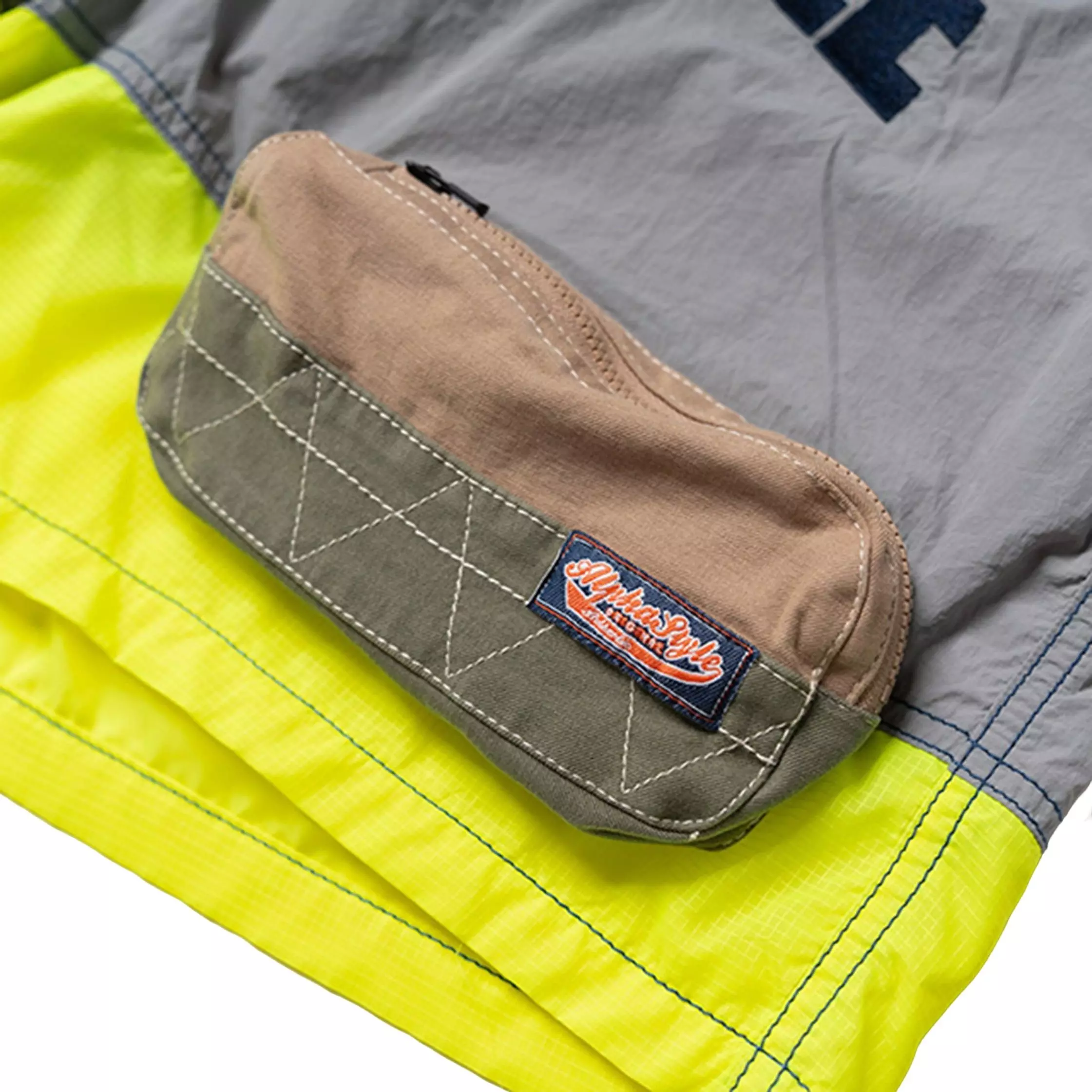 Alpha Style Men's Slade Multi Pocket Shorts - Grey - GREY