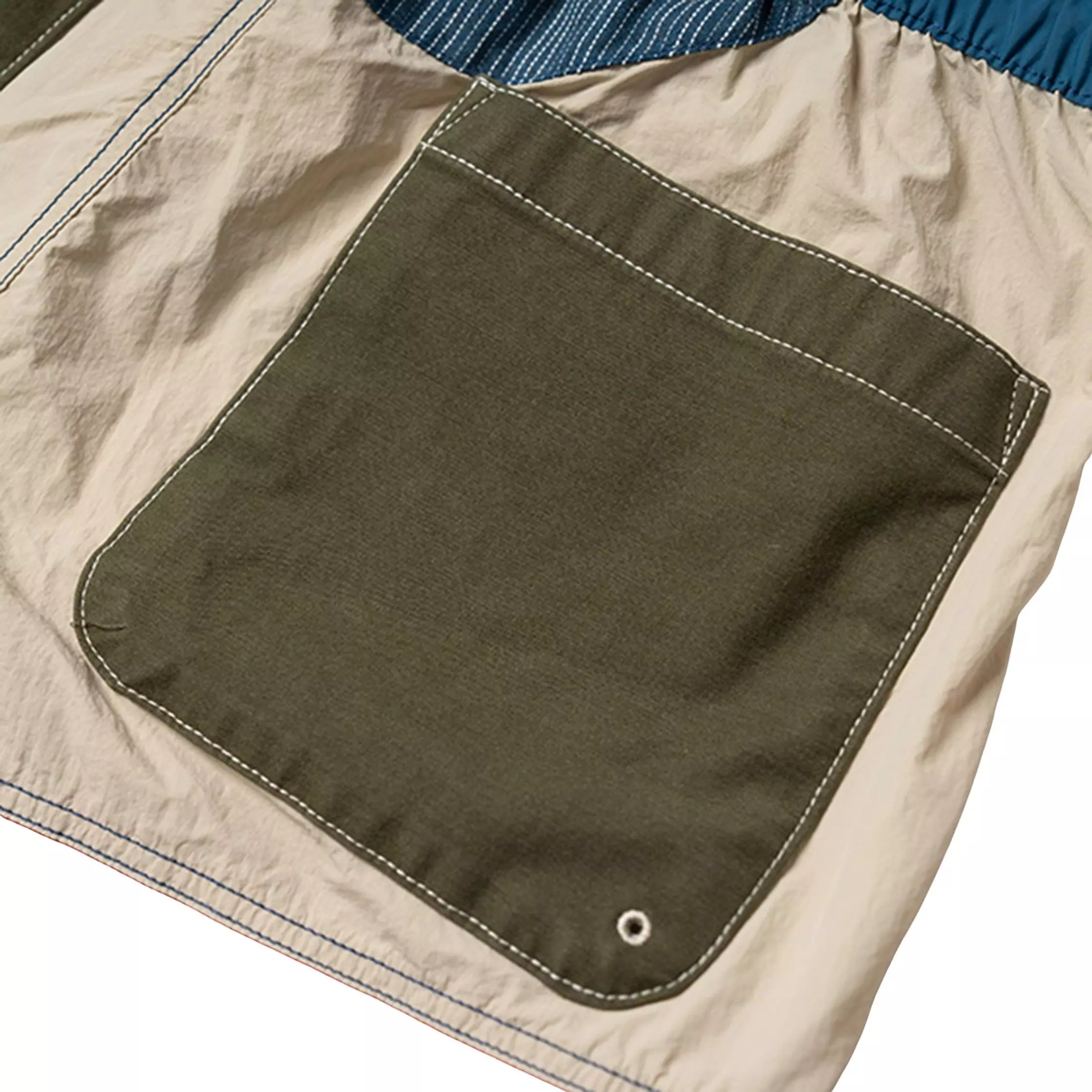 Alpha Style Men's Slade Multi Pocket Shorts - Khaki - KHAKI