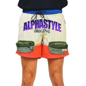 Alpha Style Men's Slade Multi Pocket Shorts - Khaki