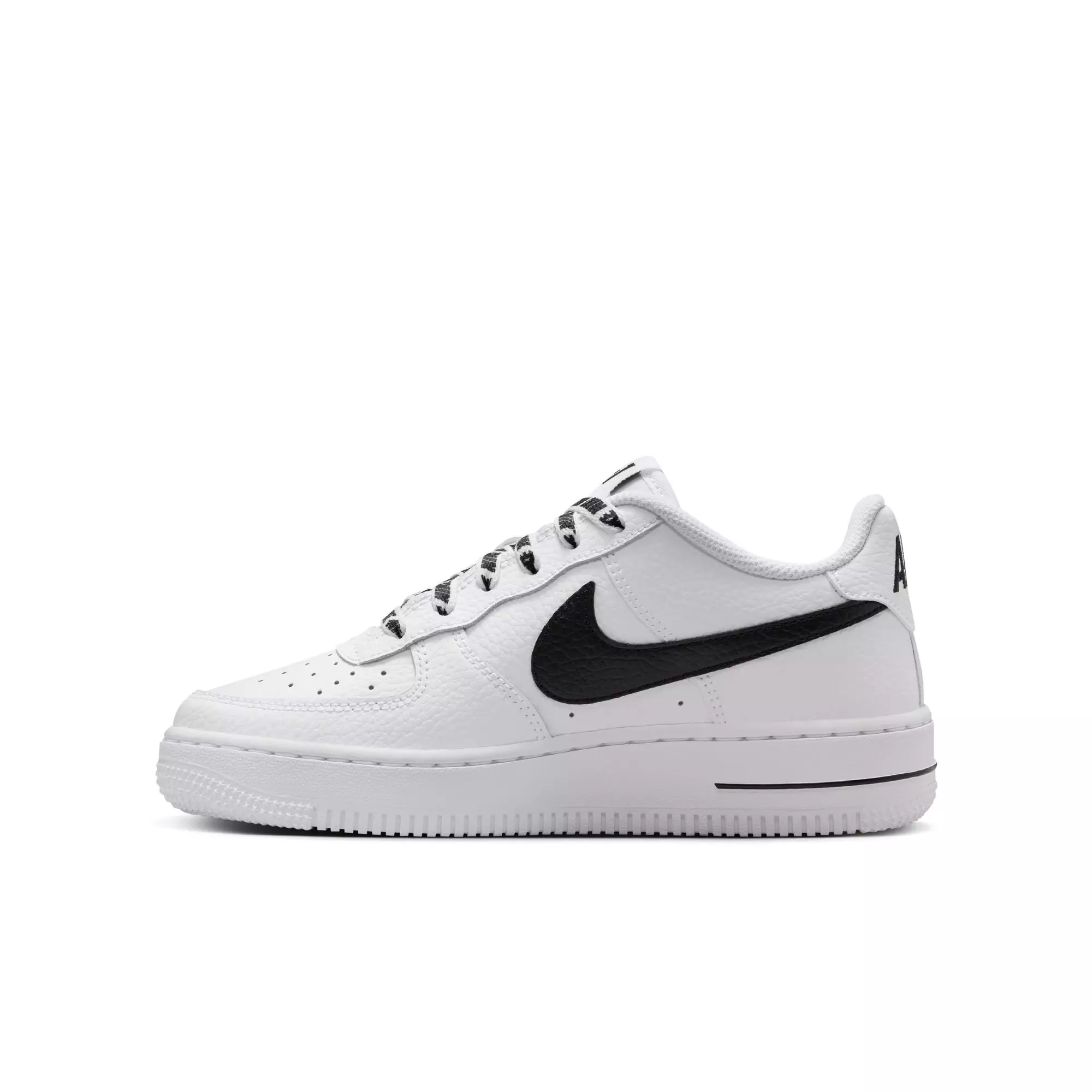 Nike Air Force 1 Low "White/Black" Grade School Boys' Shoe - WHITE/BLACK