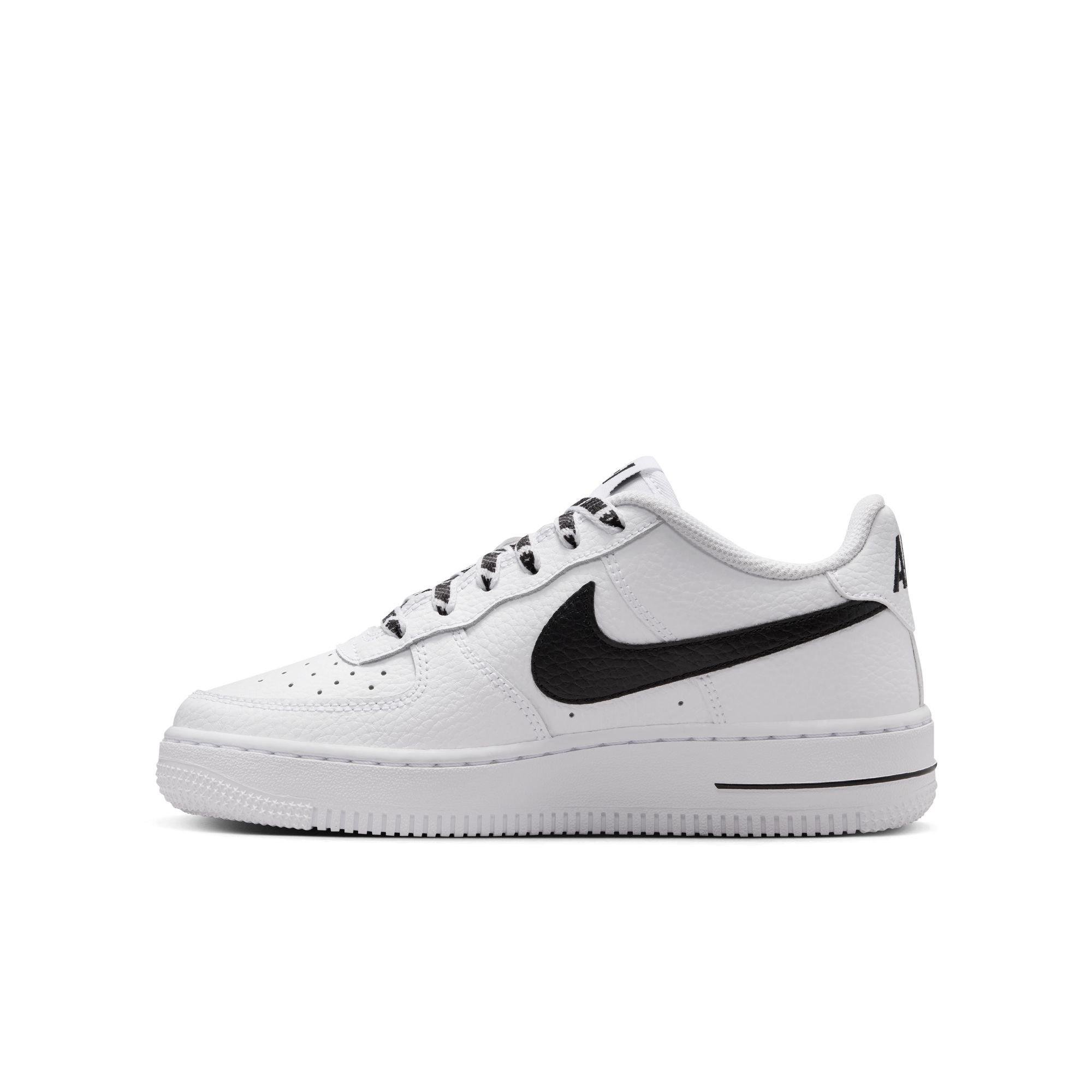 Nike Air Force 1 Low "White/Black/Black" Grade School Boys' Shoe - WHITE/BLACK/BLACK Thumbnail View 4