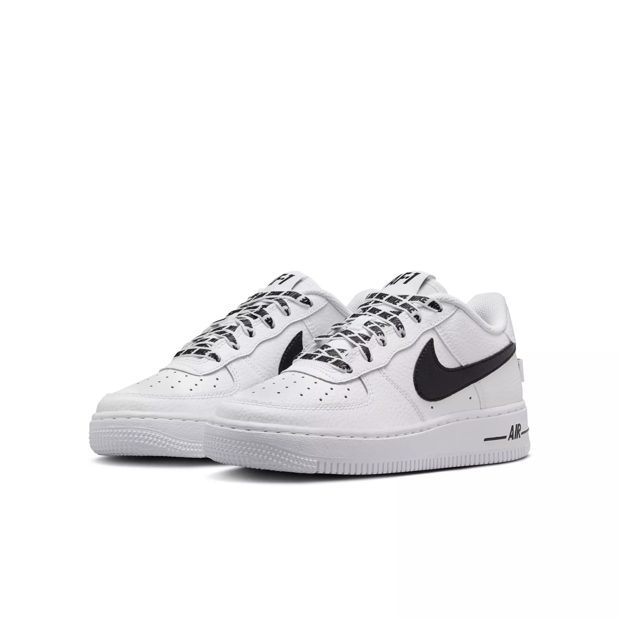 Nike Air Force 1 Low "White/Black" Grade School Boys' Shoe - WHITE/BLACK