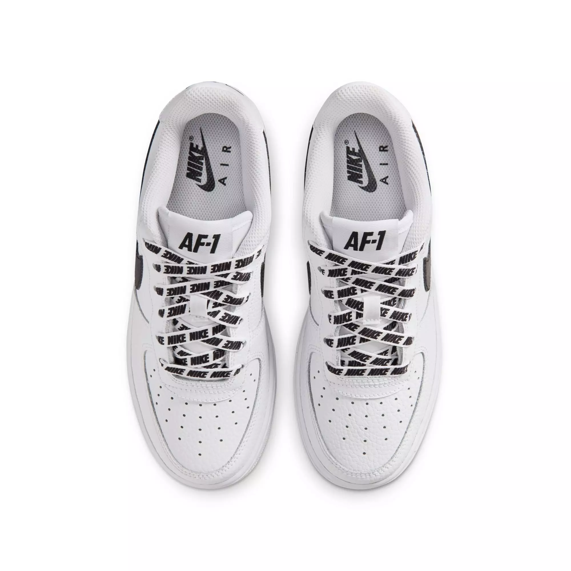 Nike Air Force 1 Low "White/Black" Grade School Boys' Shoe - WHITE/BLACK