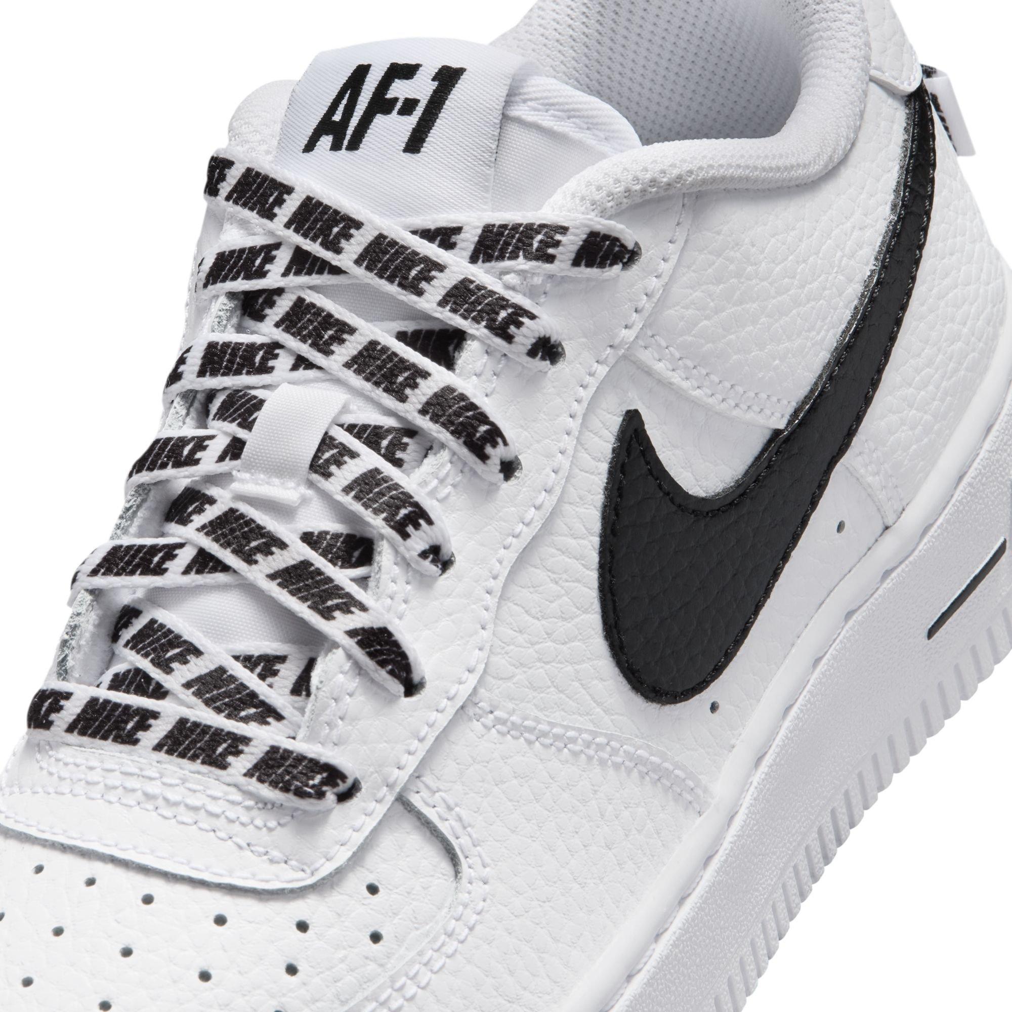 Nike Air Force 1 Low "White/Black/Black" Grade School Boys' Shoe - WHITE/BLACK/BLACK Thumbnail View 8