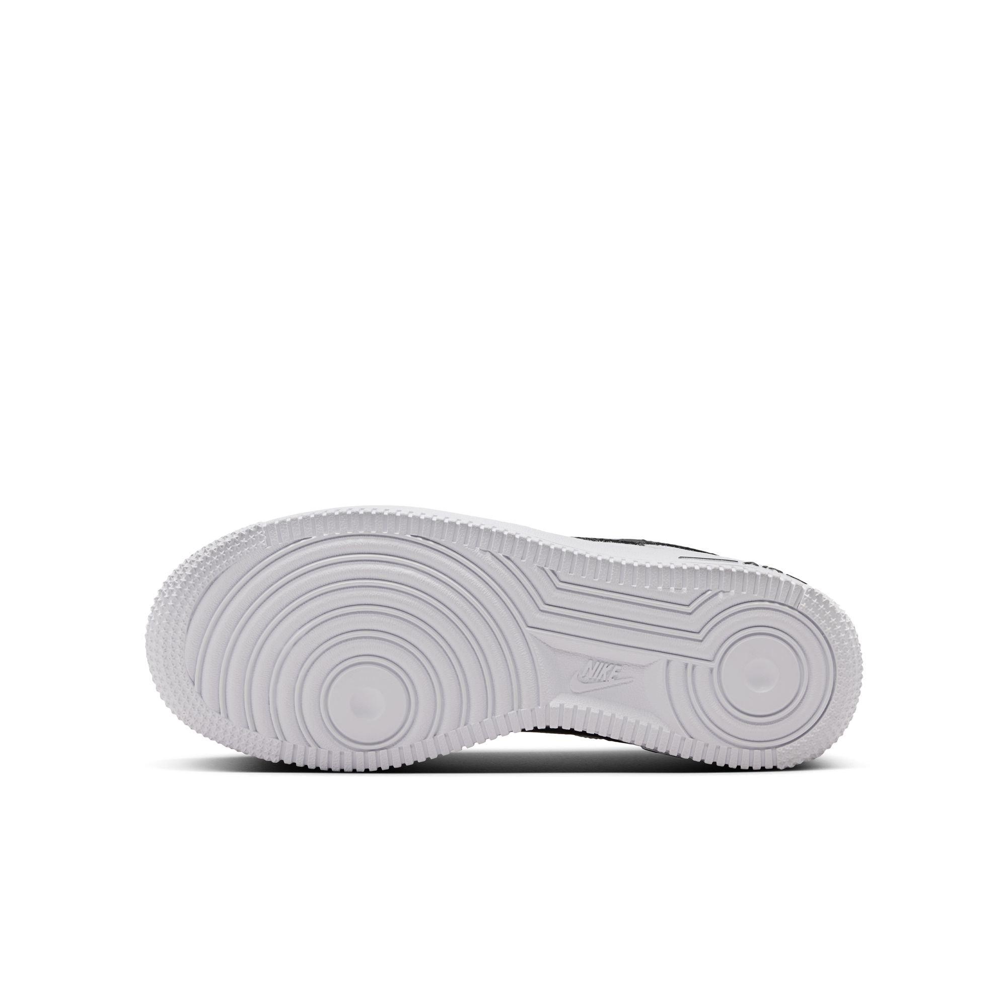 Nike Air Force 1 Low "White/Black" Grade School Boys' Shoe - WHITE/BLACK Thumbnail View 9
