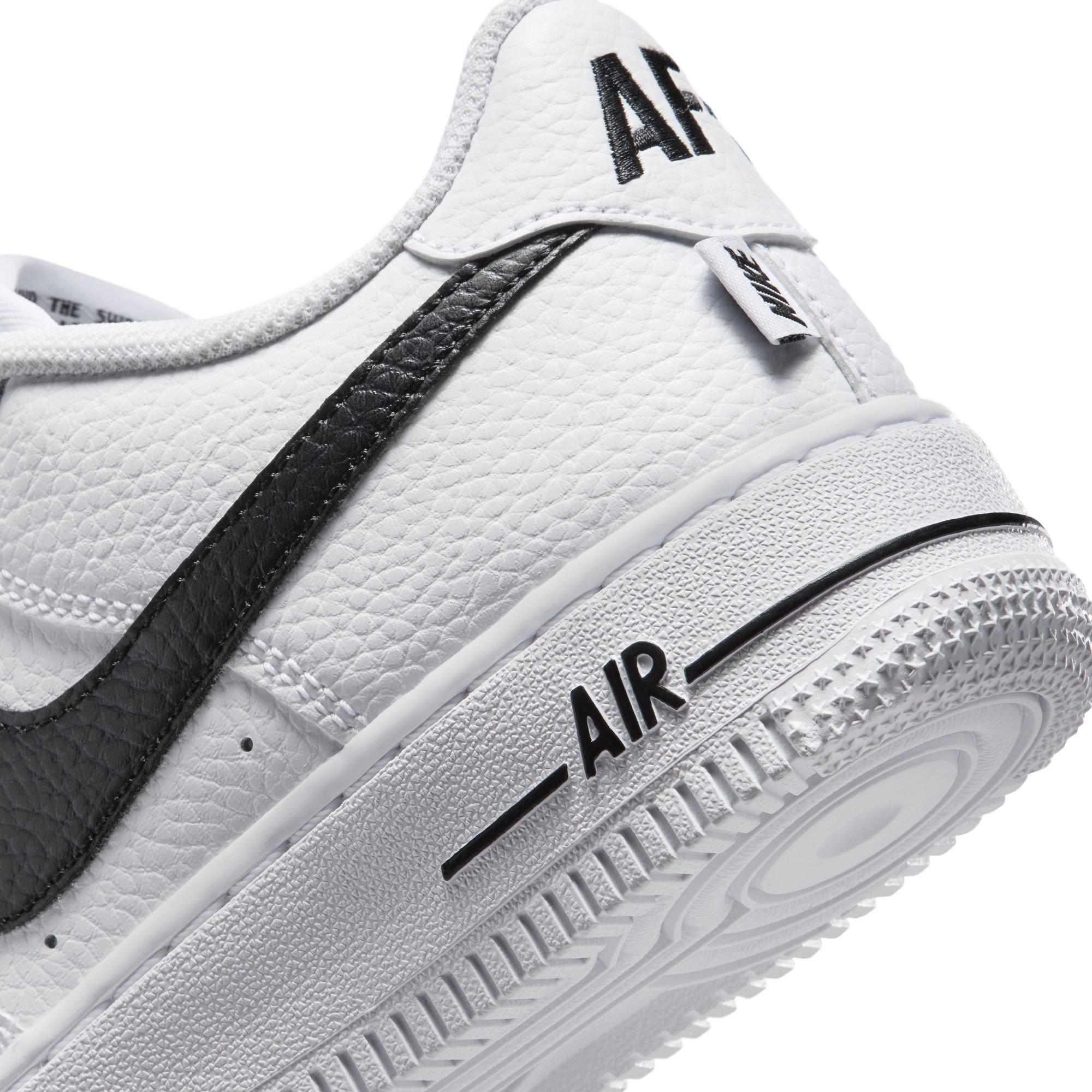 Nike Air Force 1 Low "White/Black" Grade School Boys' Shoe - WHITE/BLACK Thumbnail View 10