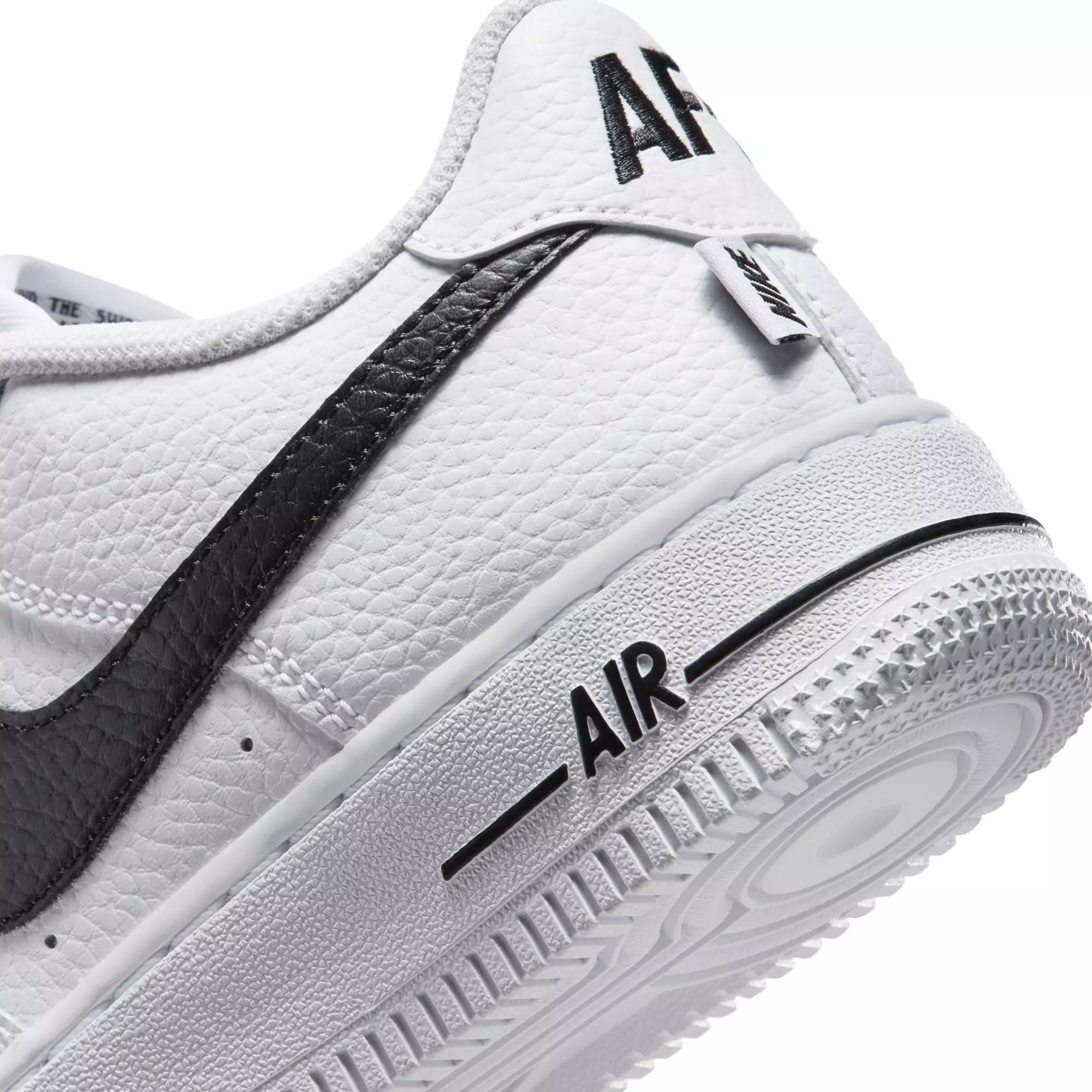 Nike Air Force 1 Low "White/Black" Grade School Boys' Shoe - WHITE/BLACK