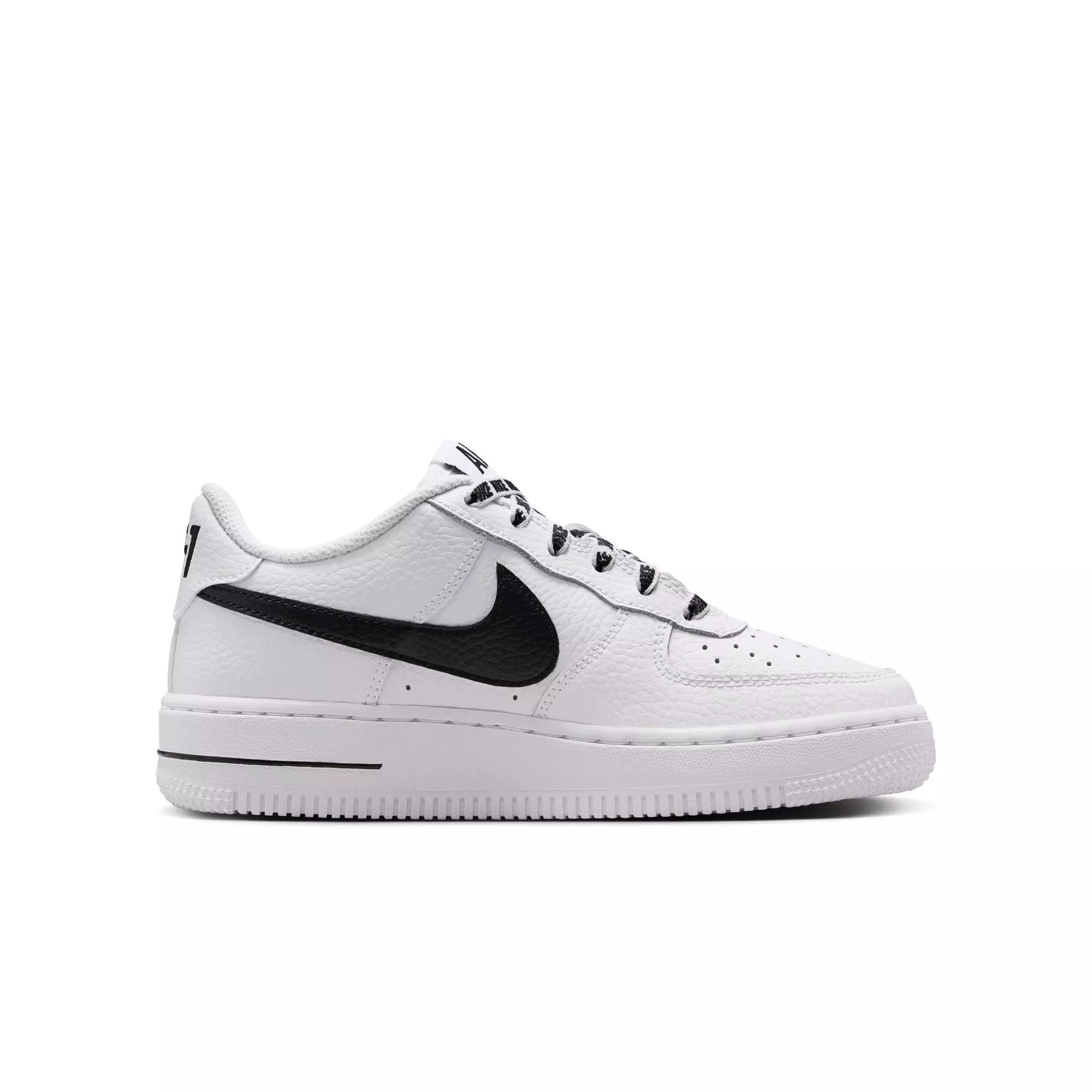 Nike Air Force 1 Low "White/Black" Grade School Boys' Shoe - WHITE/BLACK