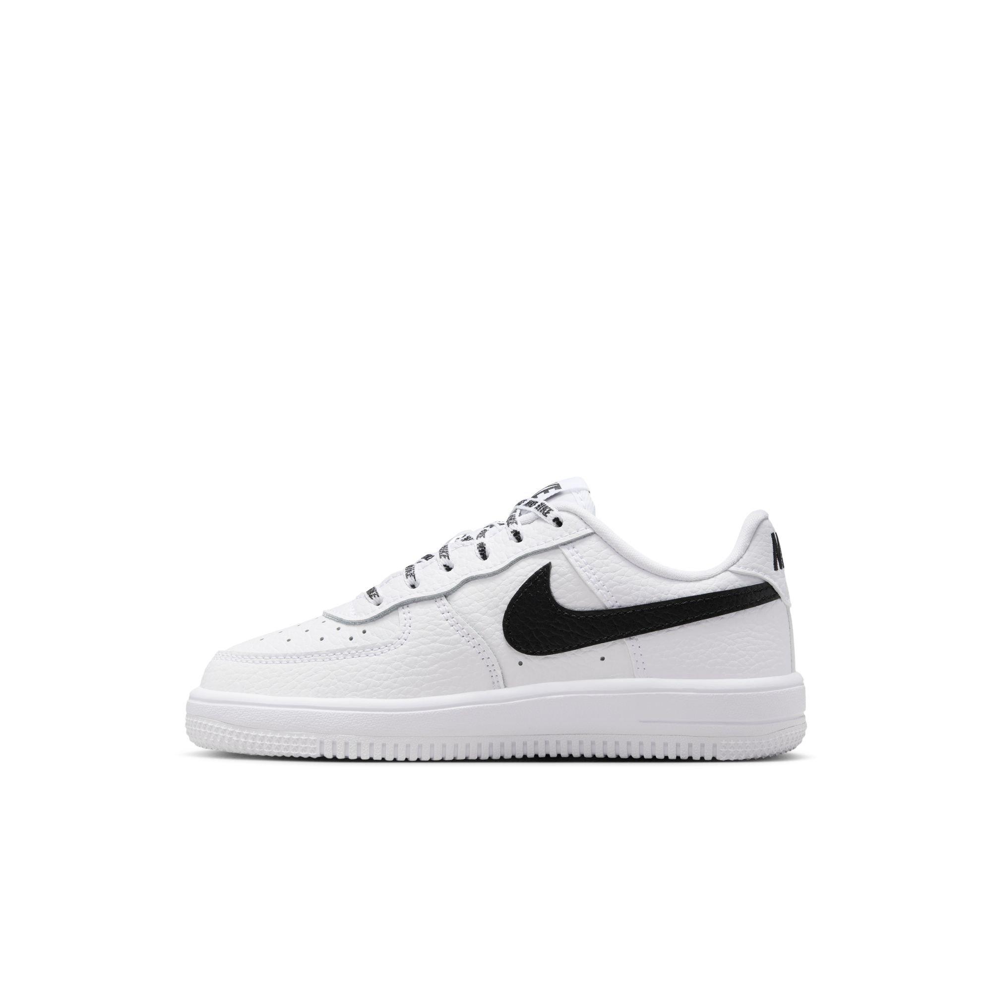 Nike Air Force 1 Low "White/Black" Preschool Boys' Shoe - WHITE/BLACK Thumbnail View 4