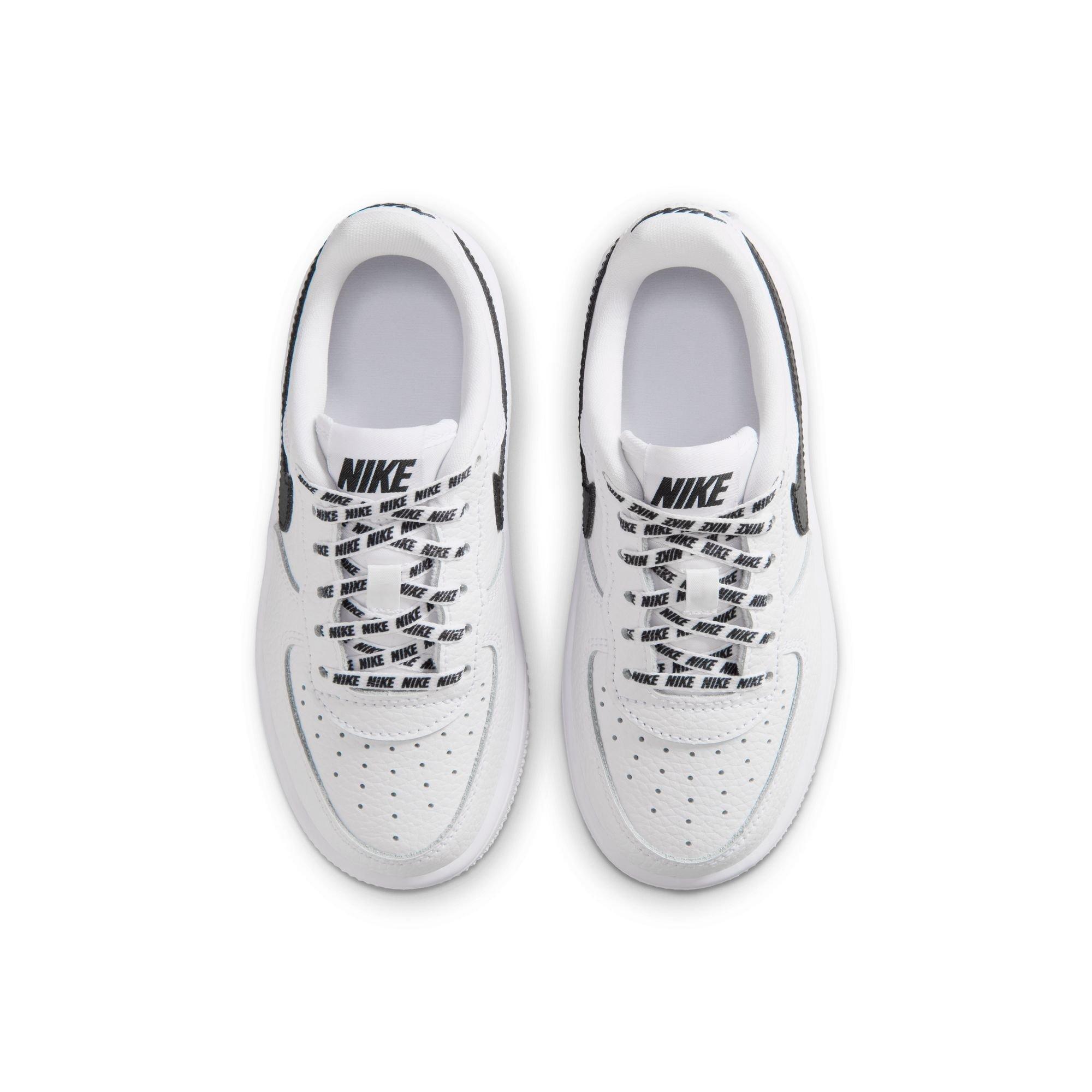 Nike Air Force 1 Low "White/Black" Preschool Boys' Shoe - WHITE/BLACK Thumbnail View 6