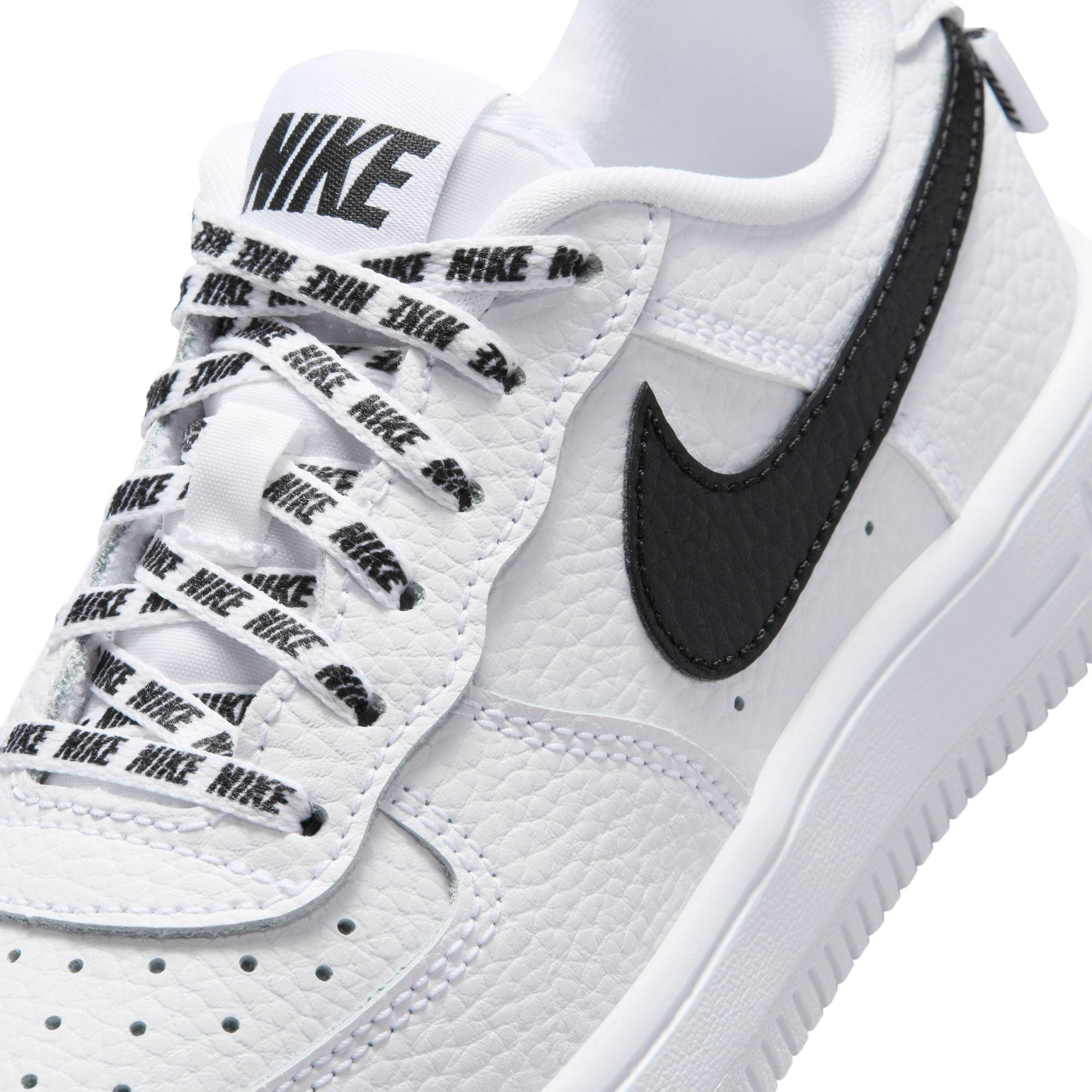 Nike Air Force 1 Low "White/Black" Preschool Boys' Shoe - WHITE/BLACK Thumbnail View 8
