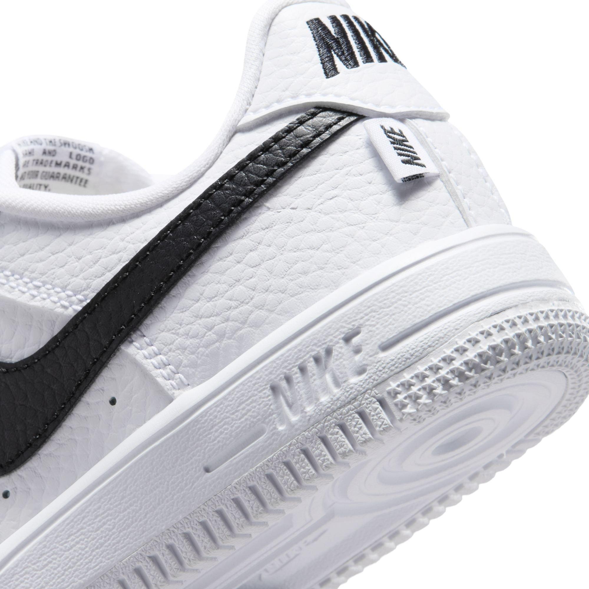 Nike Air Force 1 Low "White/Black" Preschool Boys' Shoe - WHITE/BLACK Thumbnail View 10