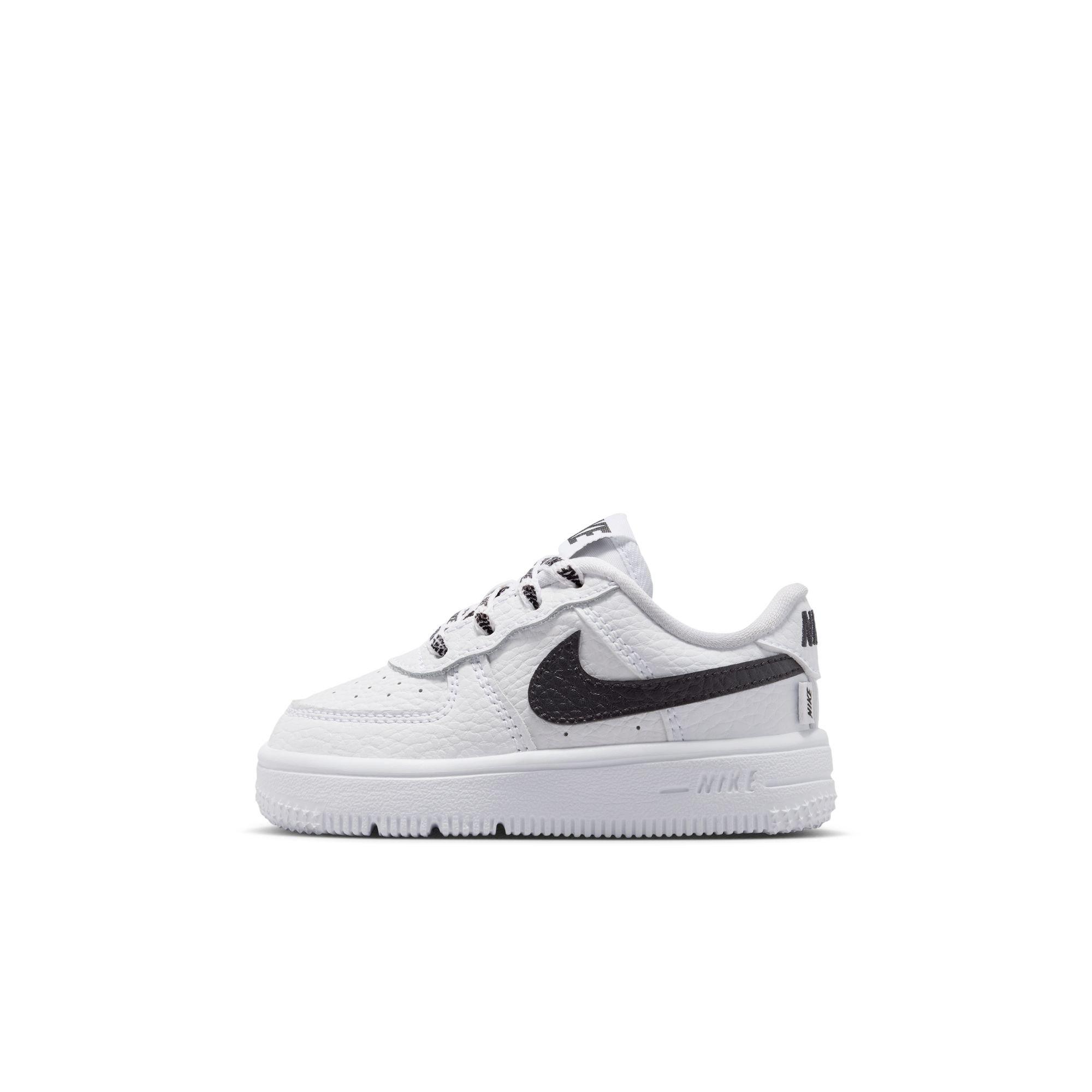 Nike Air Force 1 "White/Black" Toddler Boys' Shoe - WHITE/BLACK Thumbnail View 3